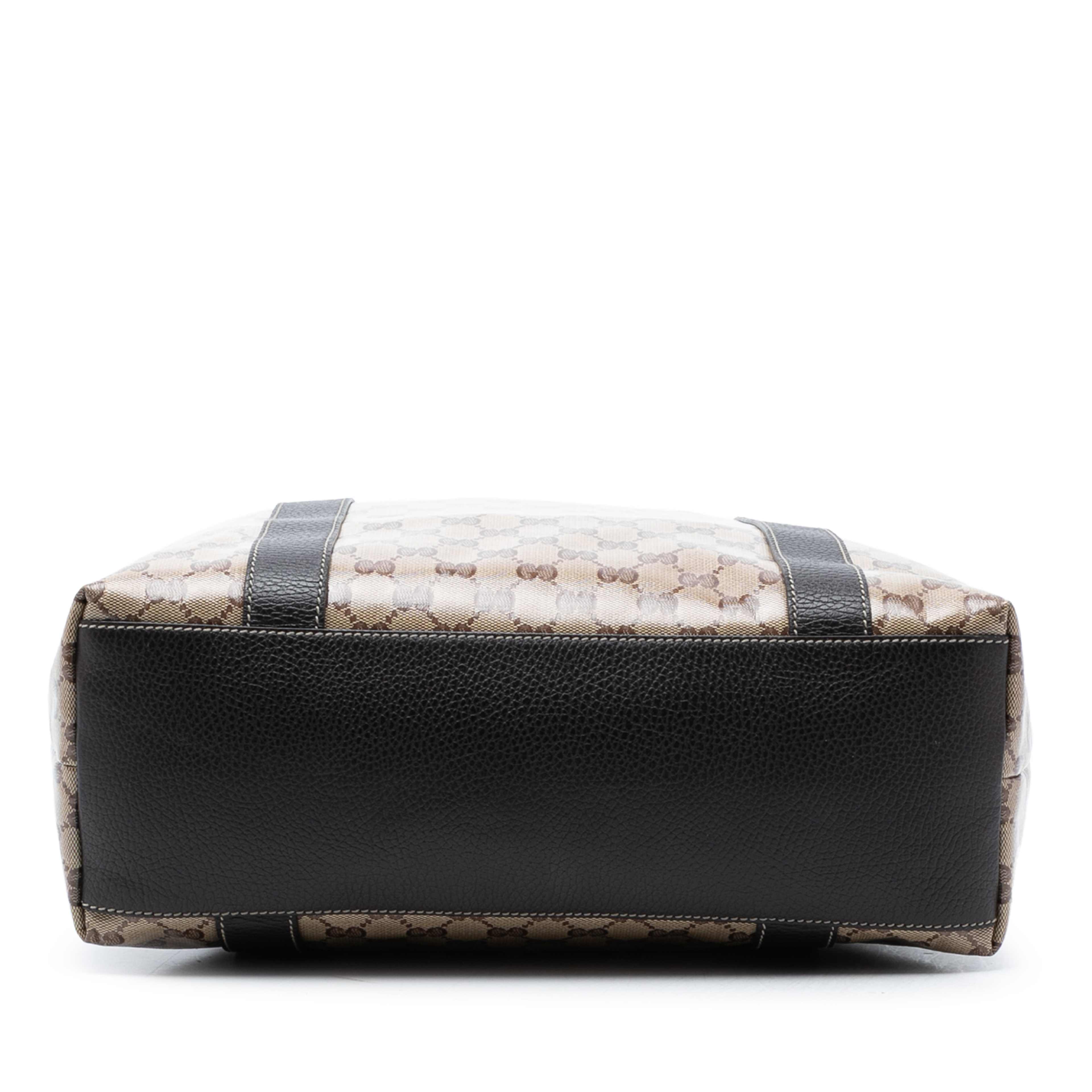 Gucci Gg Crystal Bamboo Shopper Tote, från Luxclusif, i färgen beige. Klicka för att öppna bilden i stort format