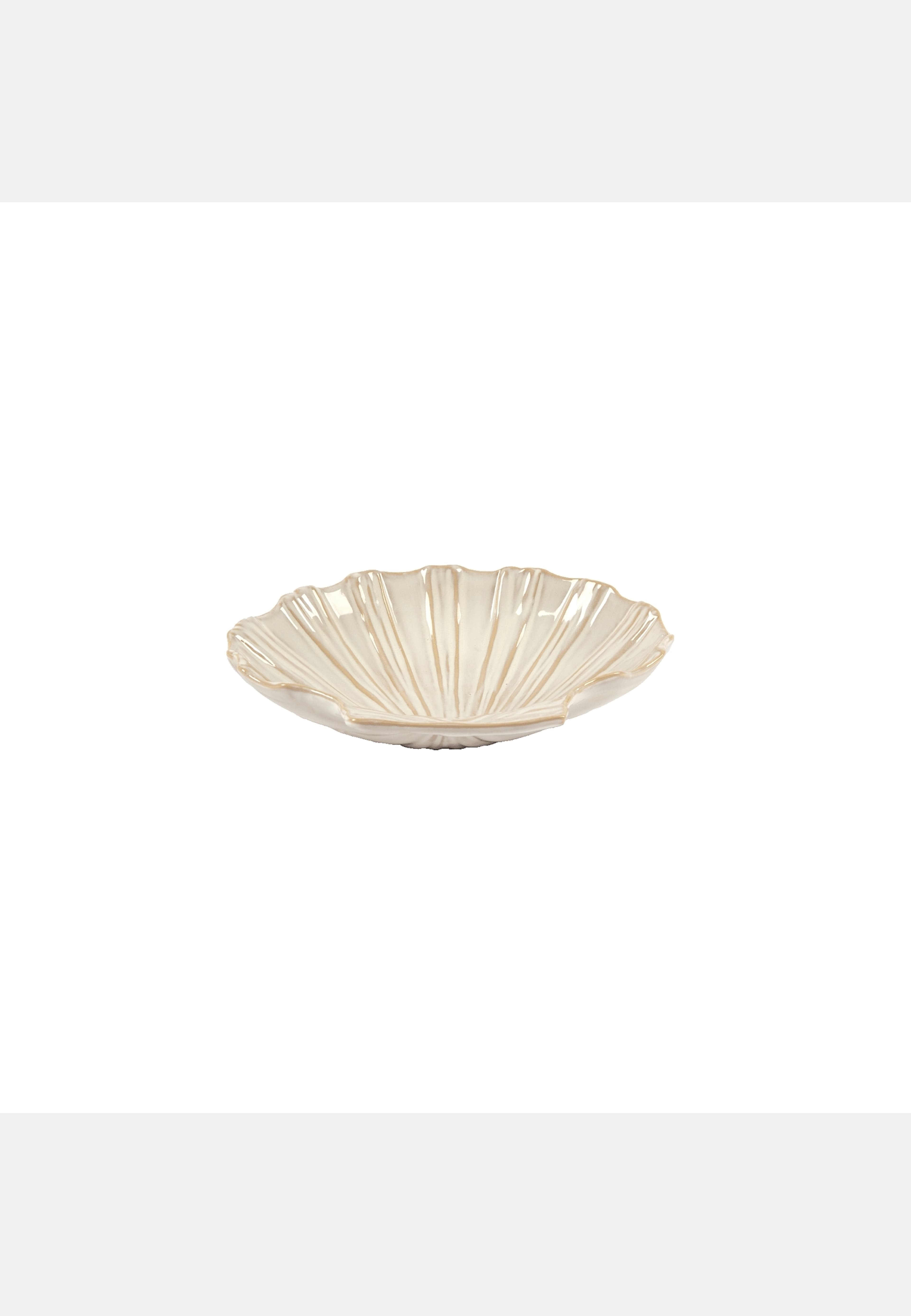 Shell Skål Mellan - 20x18 Cm, från Pick A Poppy, i färgen offwhite. Klicka för att öppna bilden i stort format