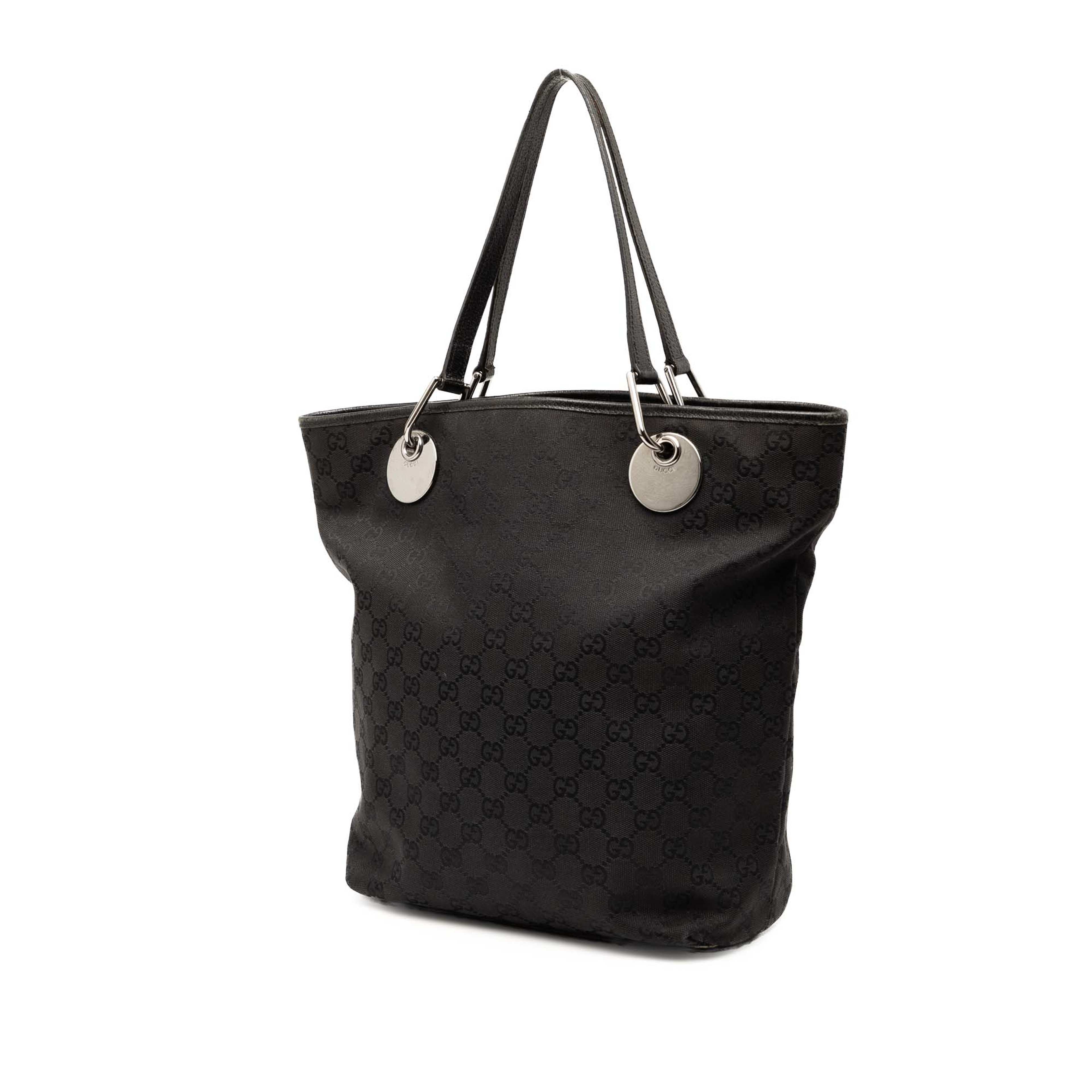 Gucci Gg Canvas Eclipse Tote, från Luxclusif, i färgen black. Klicka för att öppna bilden i stort format