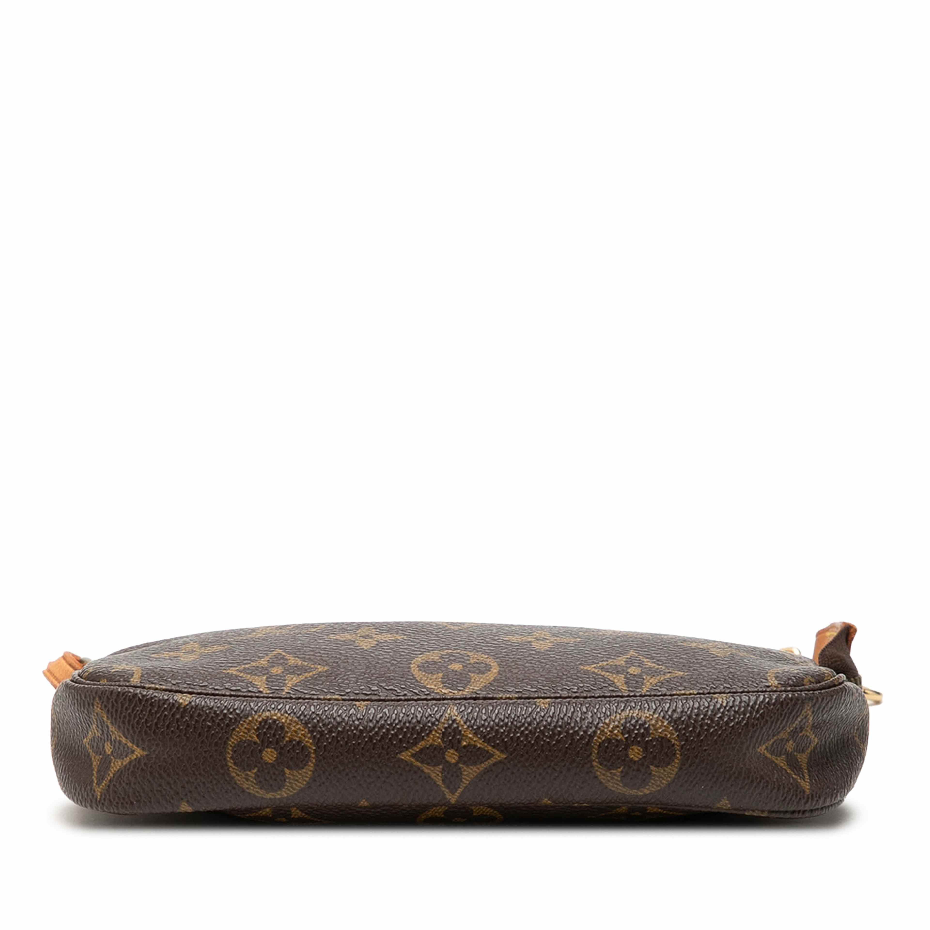 Louis Vuitton Monogram Mini Pochette Accessoires, från Luxclusif, i färgen brun. Klicka för att öppna bilden i stort format