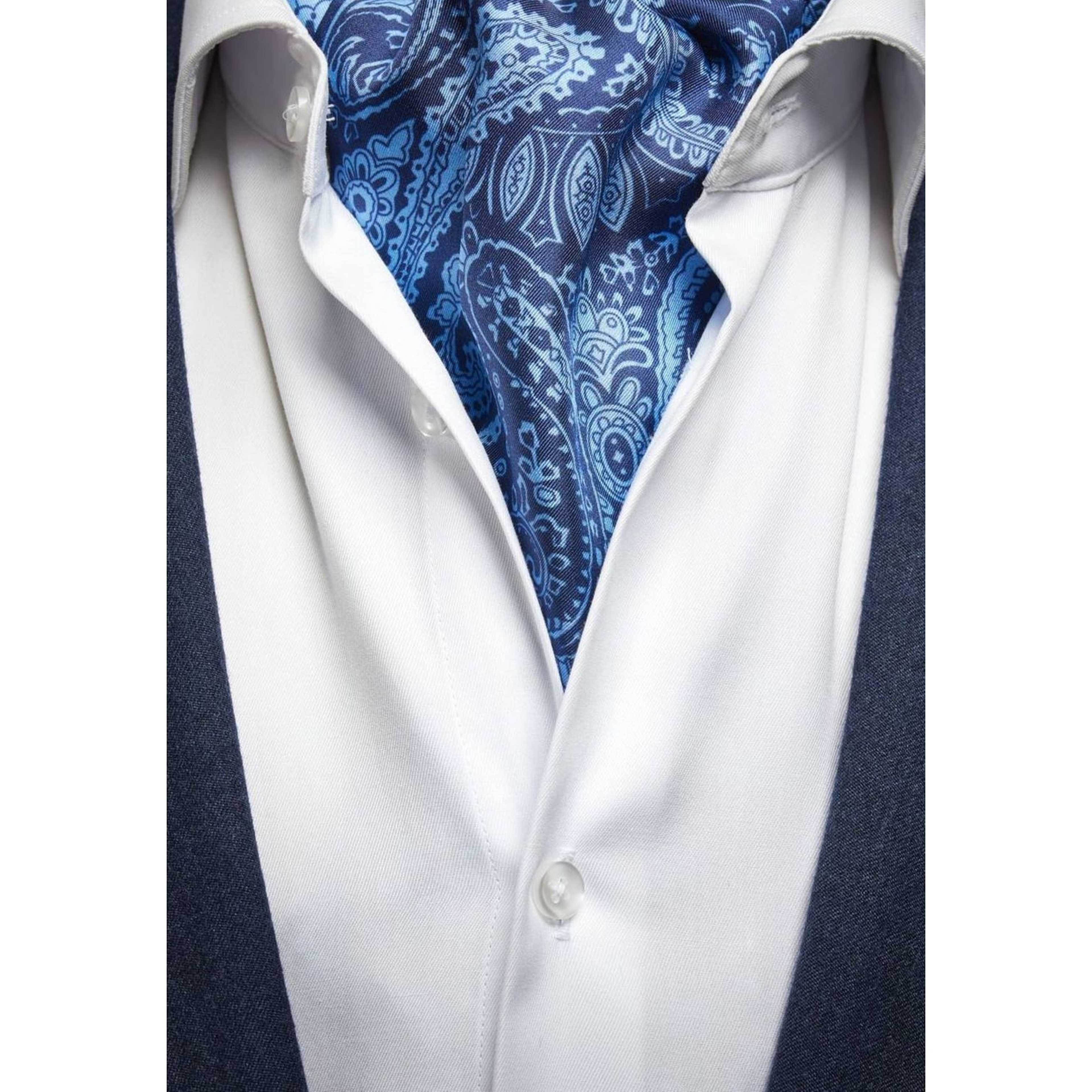Silk Double Pointed Ascot Paisley