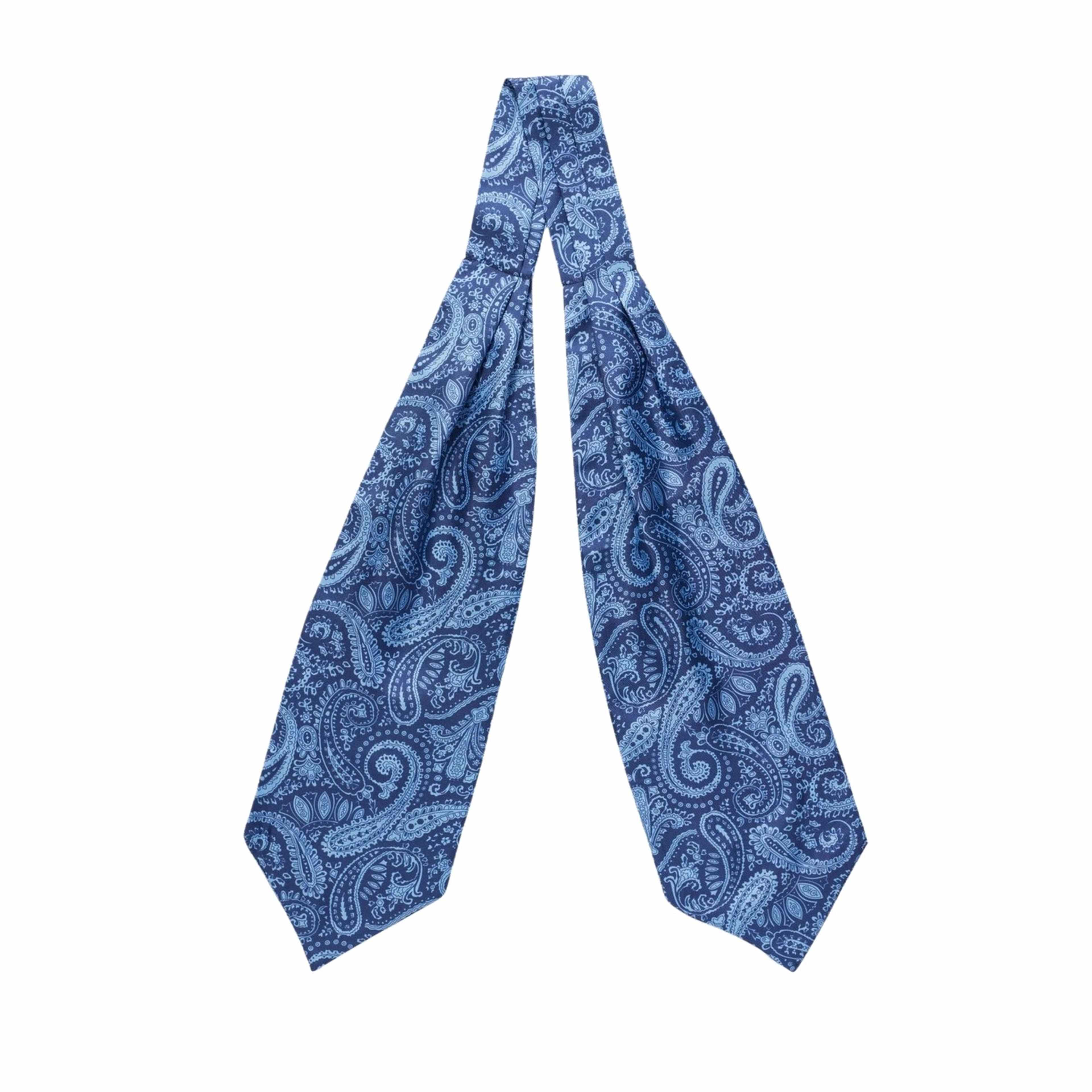 Silk Double Pointed Ascot Paisley
