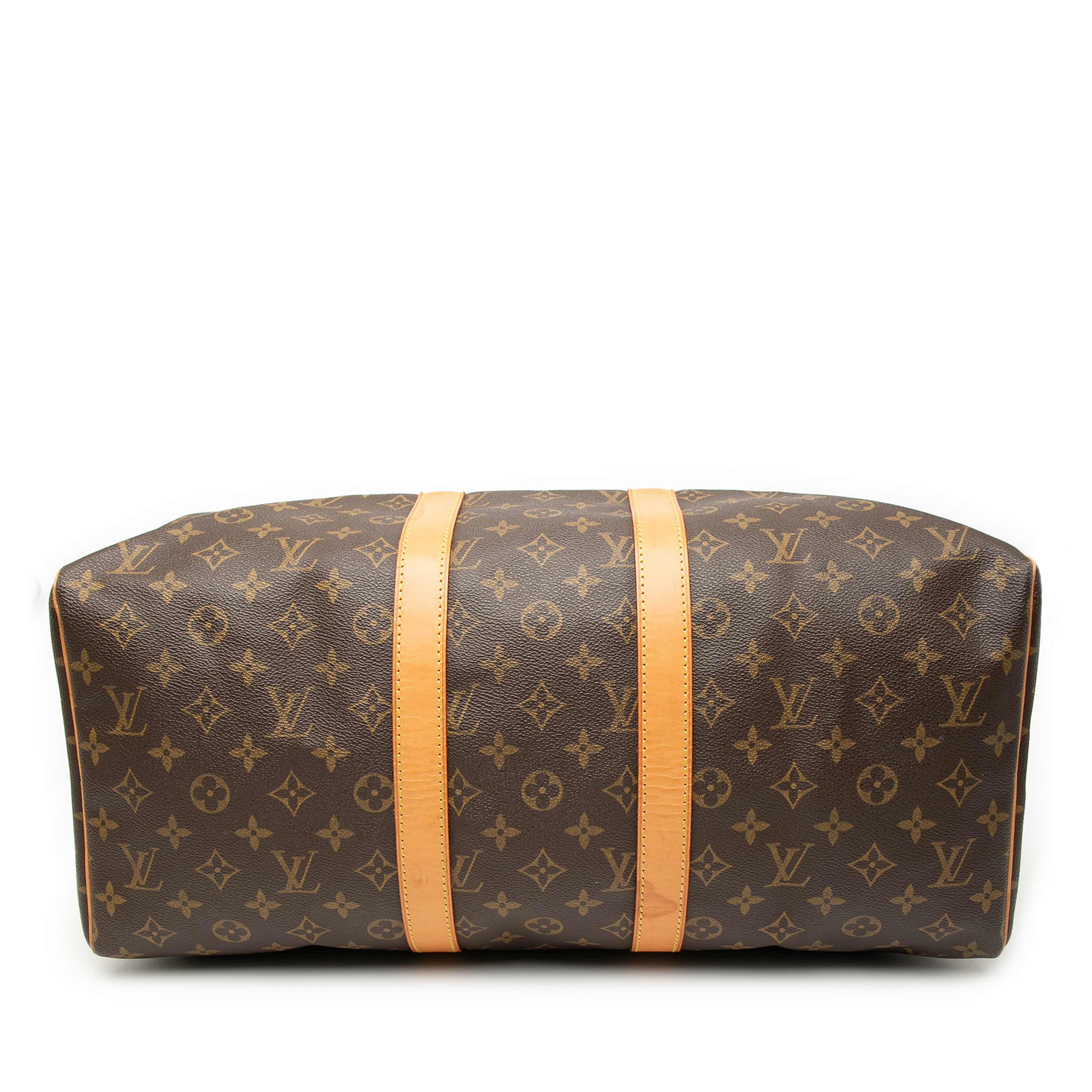 Louis Vuitton Monogram Keepall 45, från Luxclusif, i färgen brown. Klicka för att öppna bilden i stort format