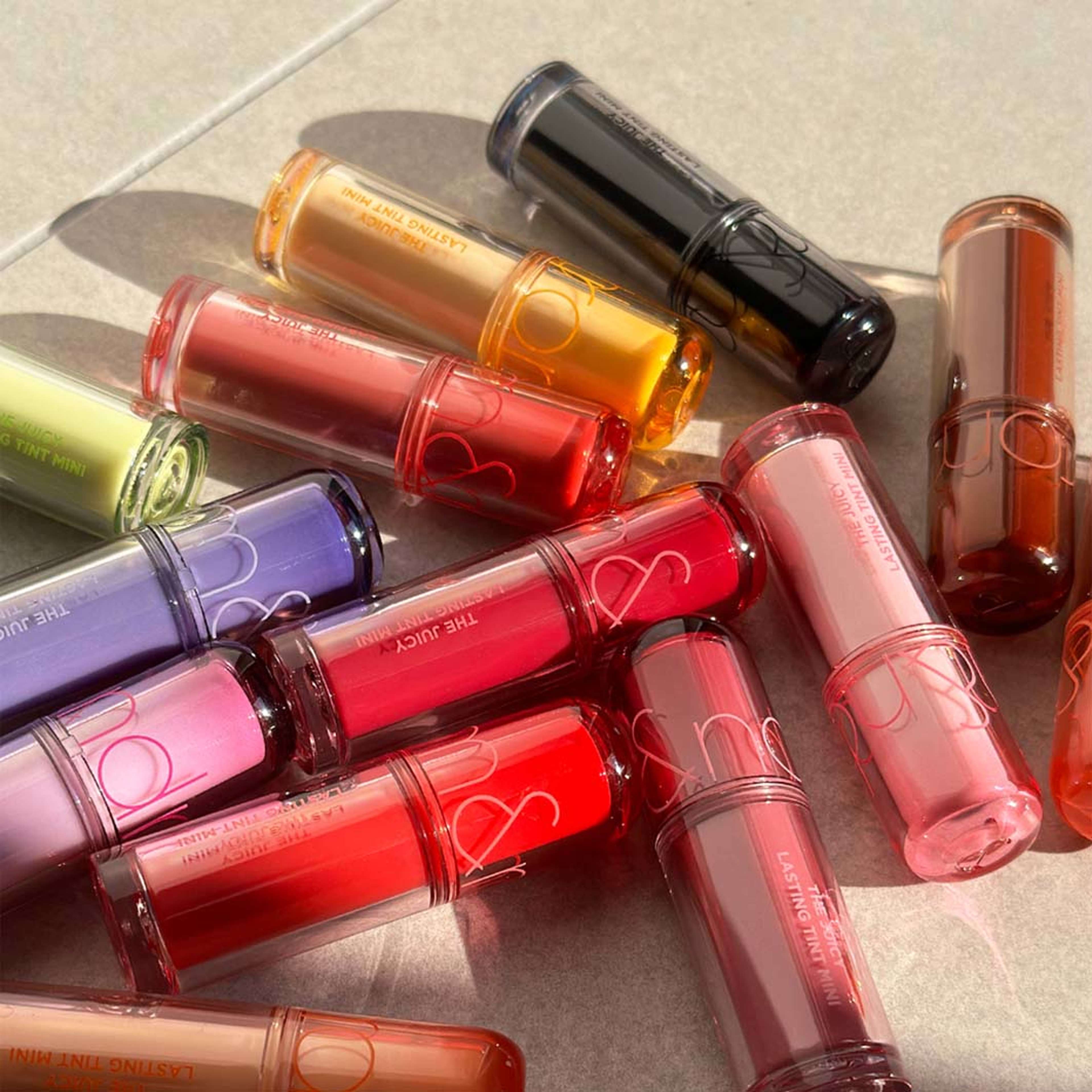 THE JUICY LASTING TINT MINI, från rom&nd, i färgen Morning Apple. Klicka för att öppna bilden i stort format