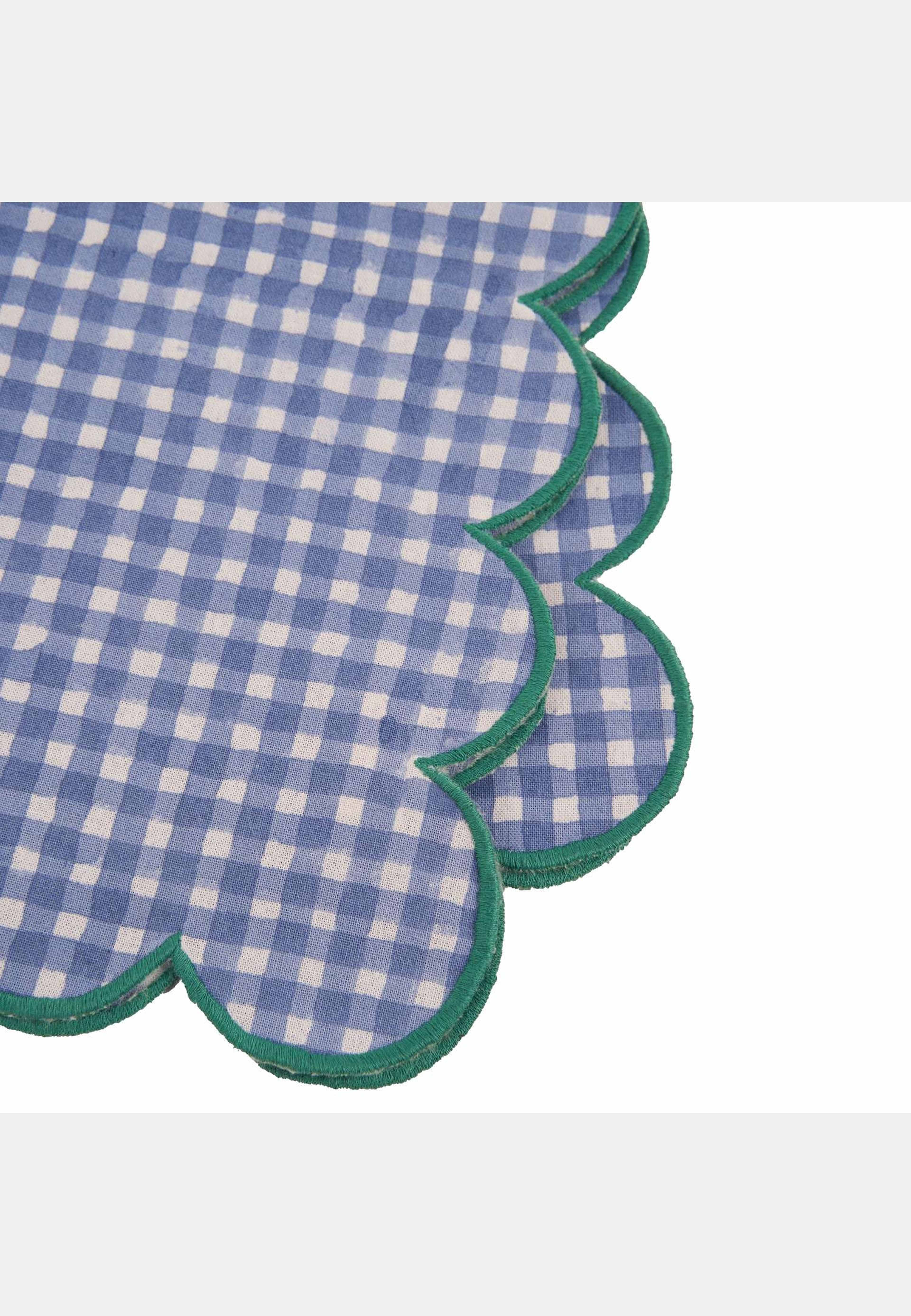 Vichy Servett - 45x45 Cm, från Pick A Poppy, i färgen light blue. Klicka för att öppna bilden i stort format