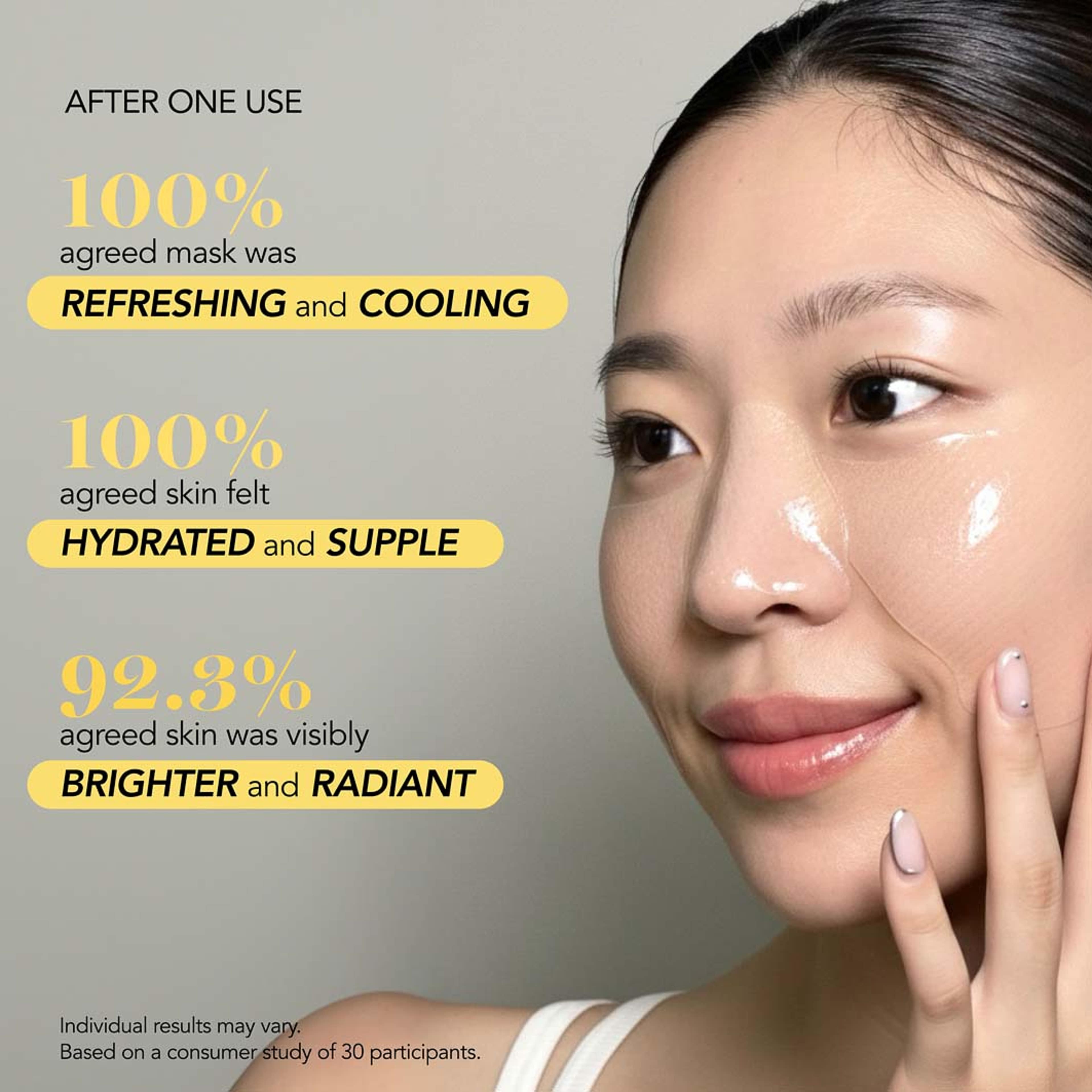 Yuzu Vitamin C Butterfly Hydrogel Mask, från Saturday Skin. Klicka för att öppna bilden i stort format