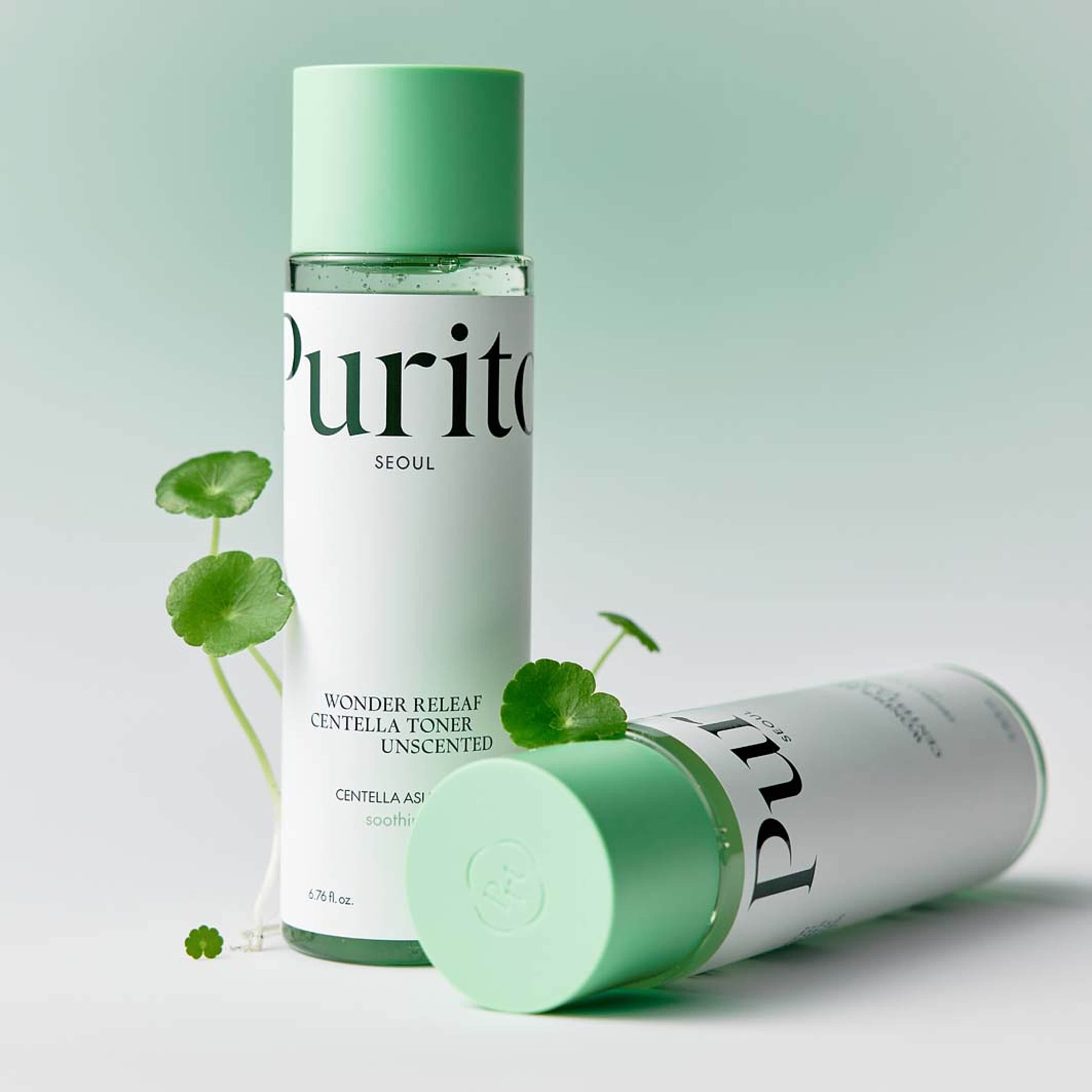 Wonder Releaf Centella Toner Unscented, från Purito. Klicka för att öppna bilden i stort format