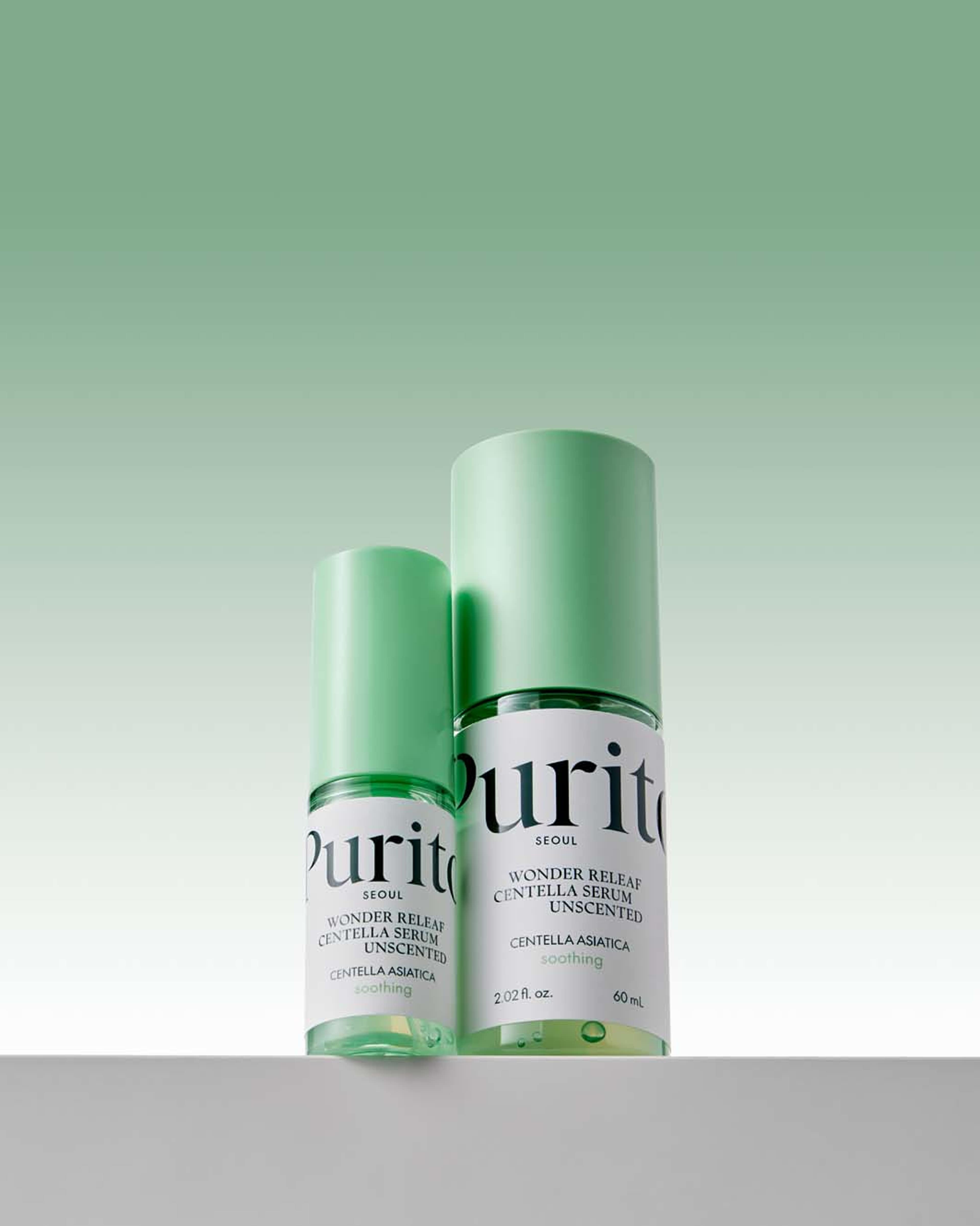Wonder Releaf Centella Serum Unscented, från Purito. Klicka för att öppna bilden i stort format