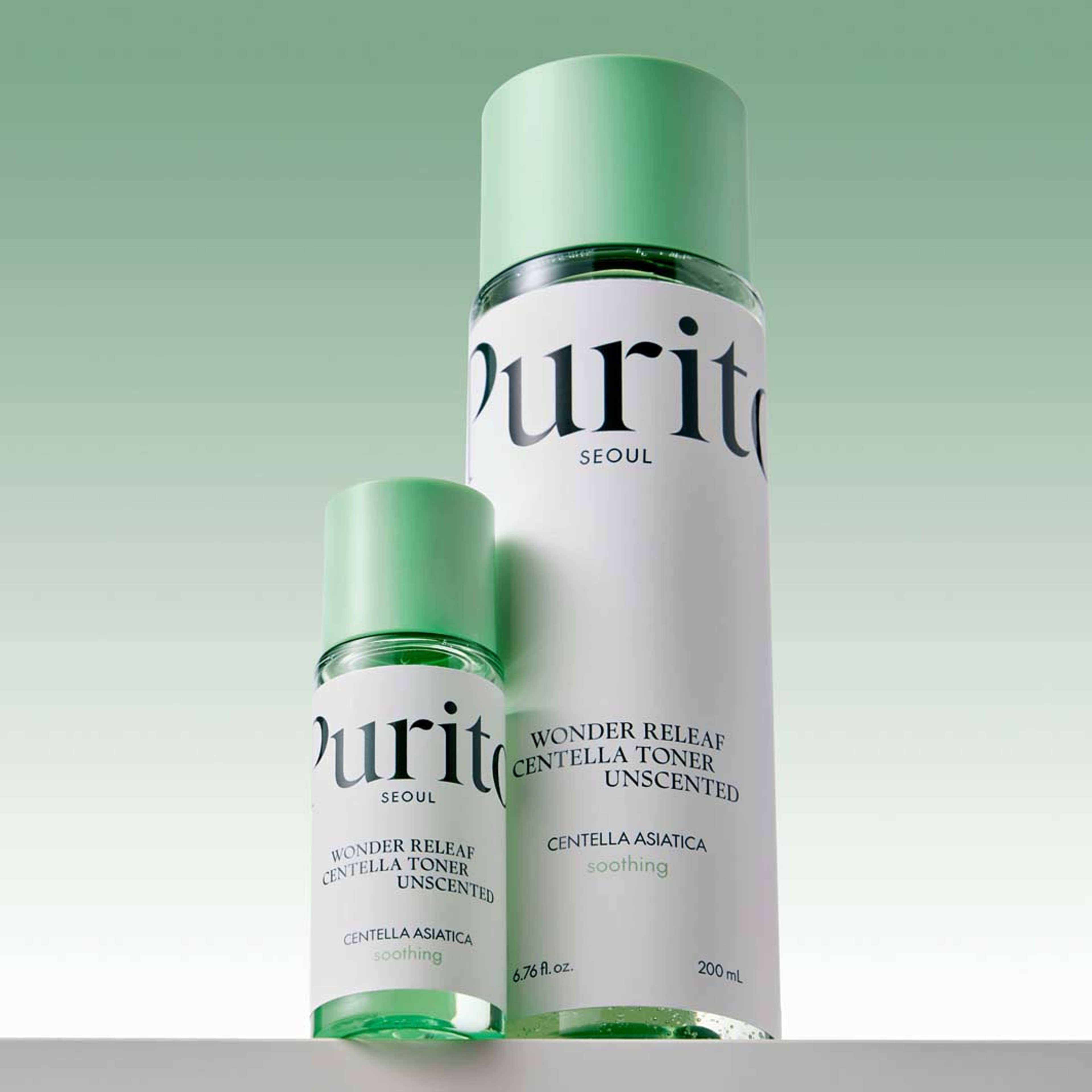 Wonder Releaf Centella Toner Unscented, från Purito. Klicka för att öppna bilden i stort format