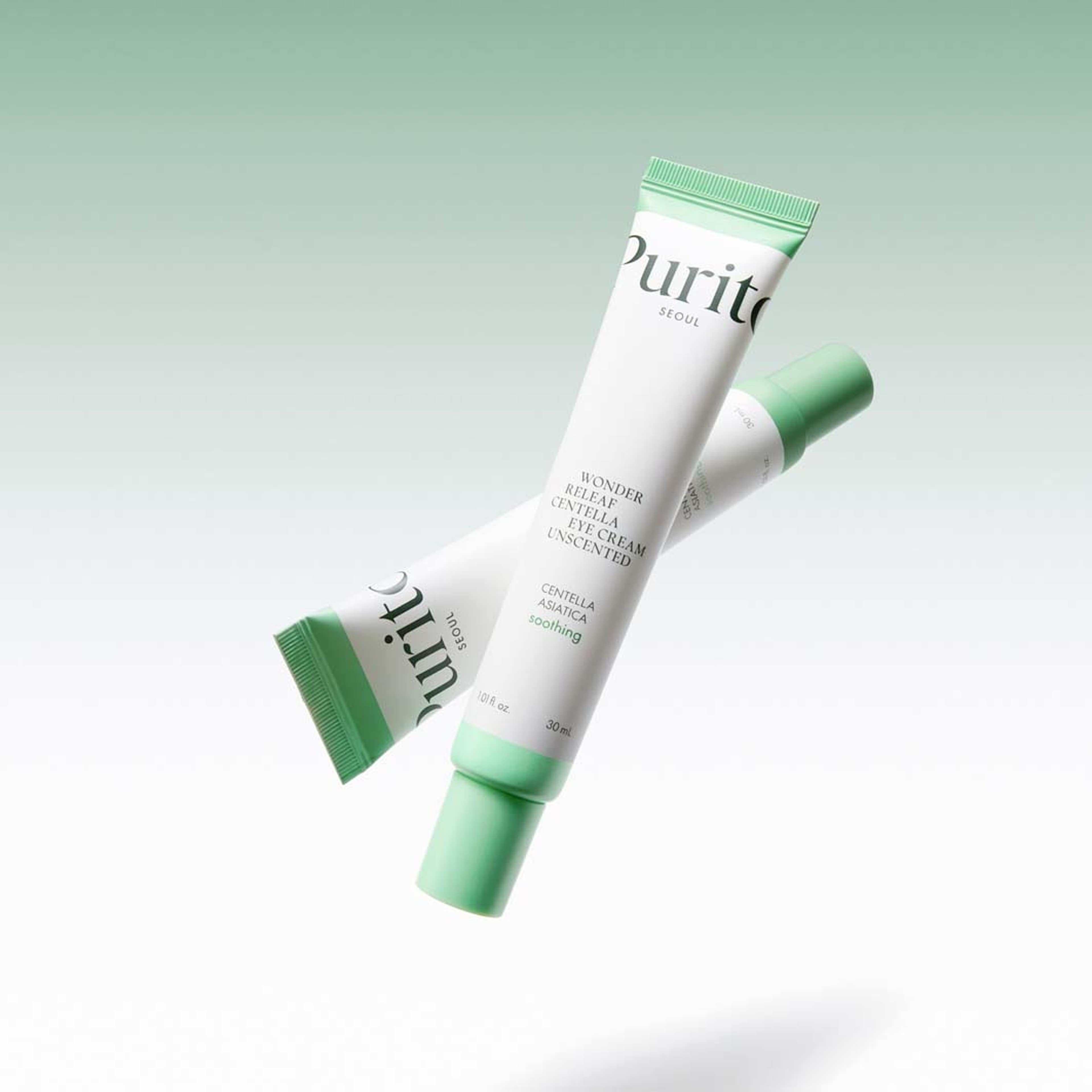 Wonder Releaf Centella Eye Cream Unscented, från Purito. Klicka för att öppna bilden i stort format