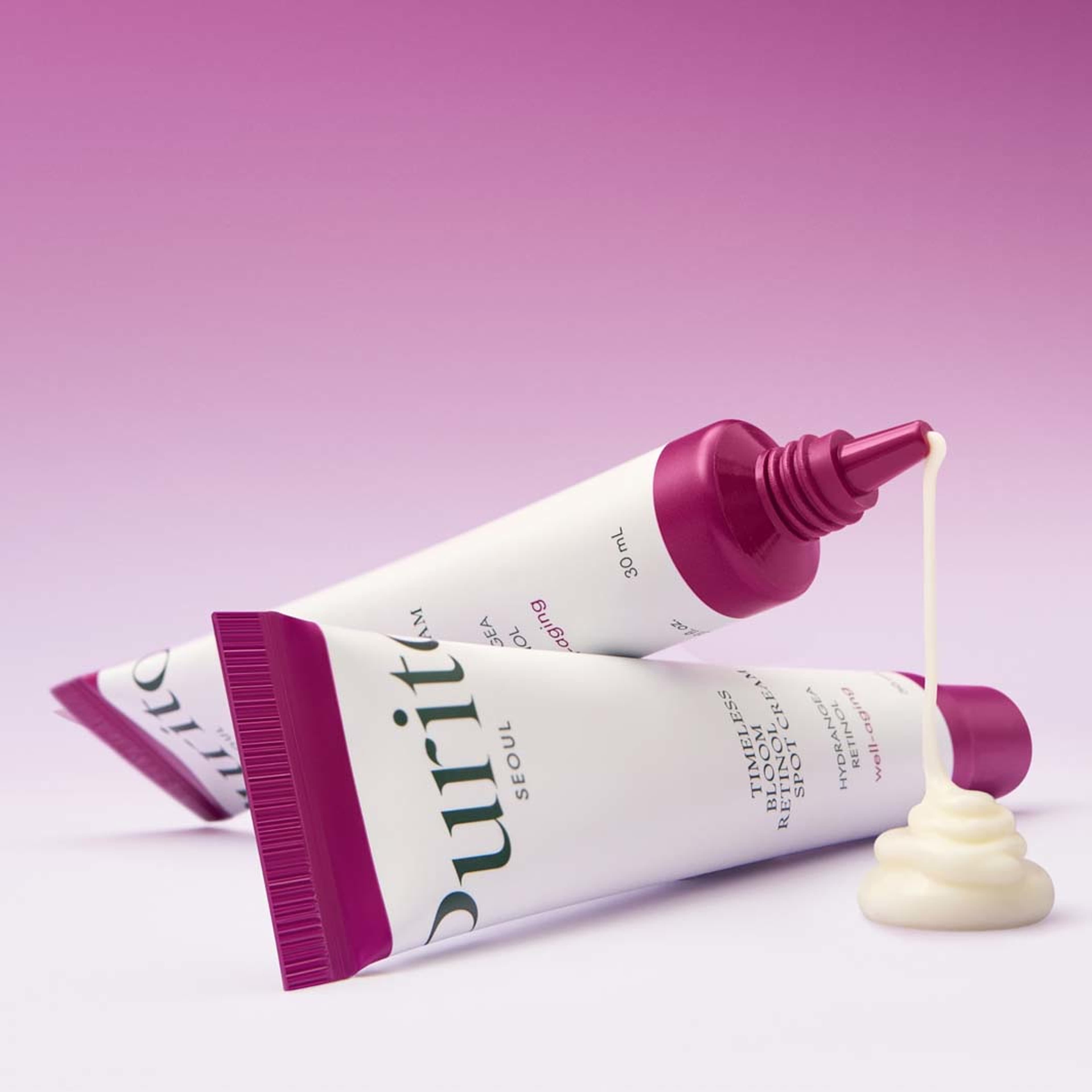Timeless Bloom Retinol Spot Cream, från Purito. Klicka för att öppna bilden i stort format