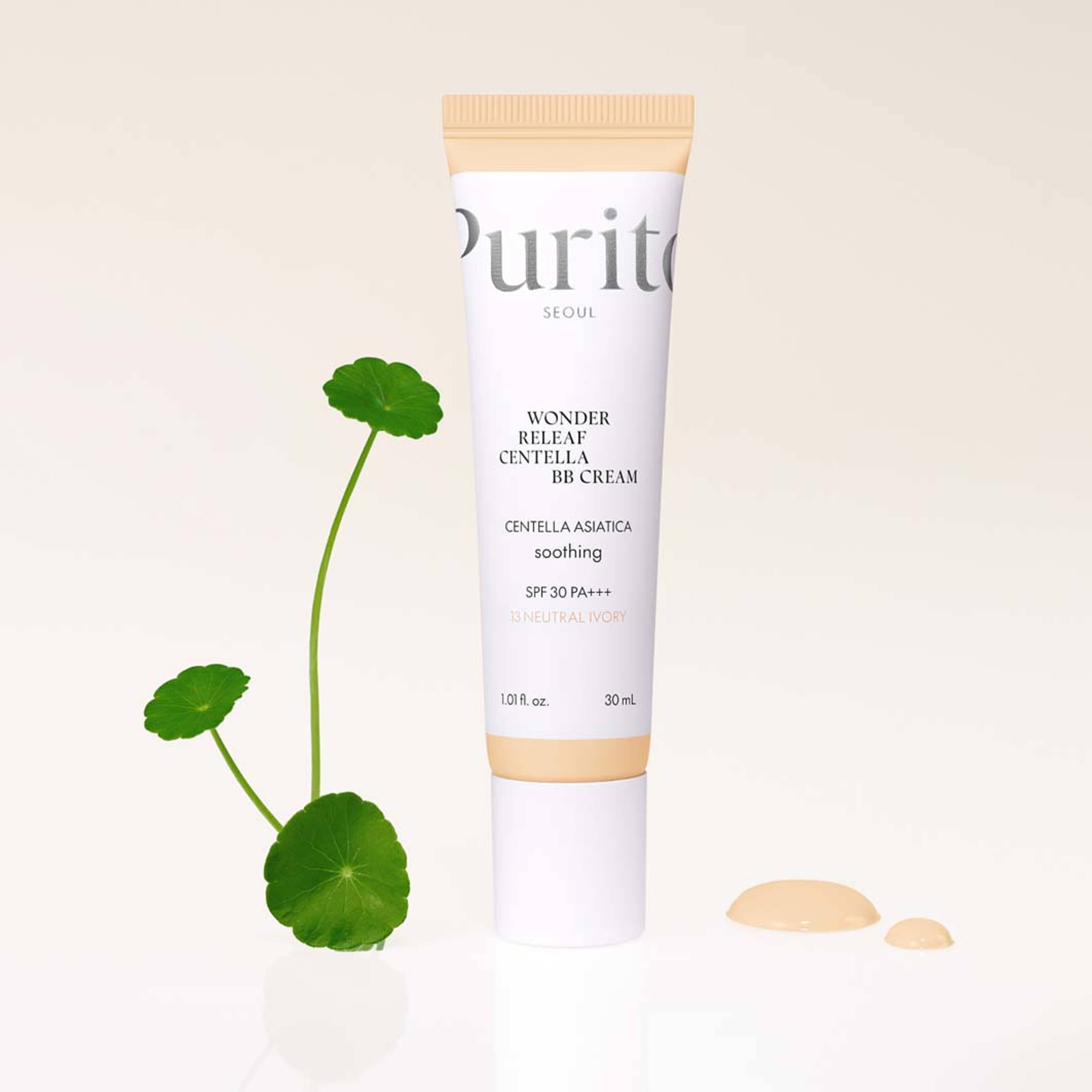Wonder Releaf Centella BB Cream, från Purito, i färgen Natural Beige. Klicka för att öppna bilden i stort format