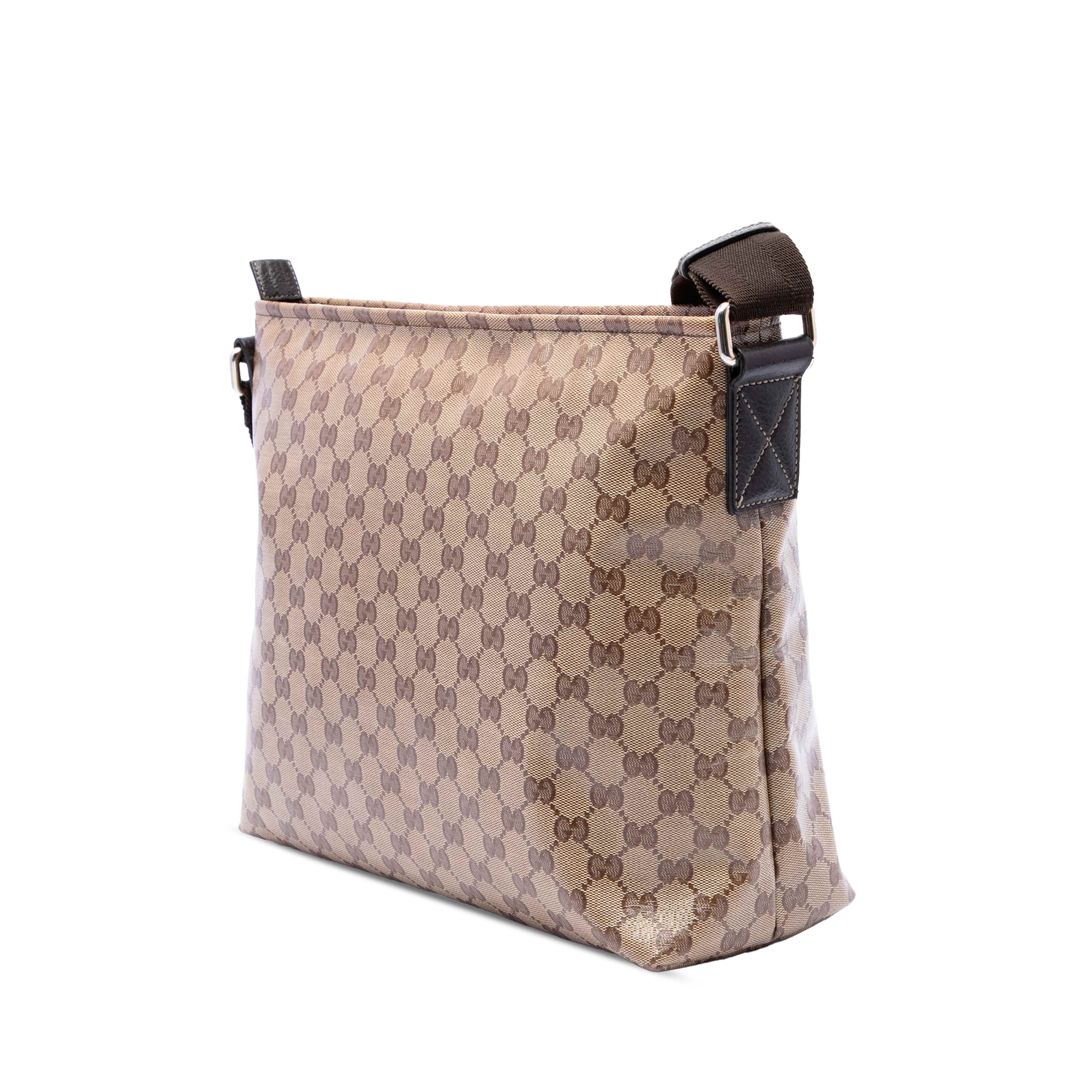 Gucci Gg Crystal Crossbody, från Luxclusif, i färgen beige. Klicka för att öppna bilden i stort format