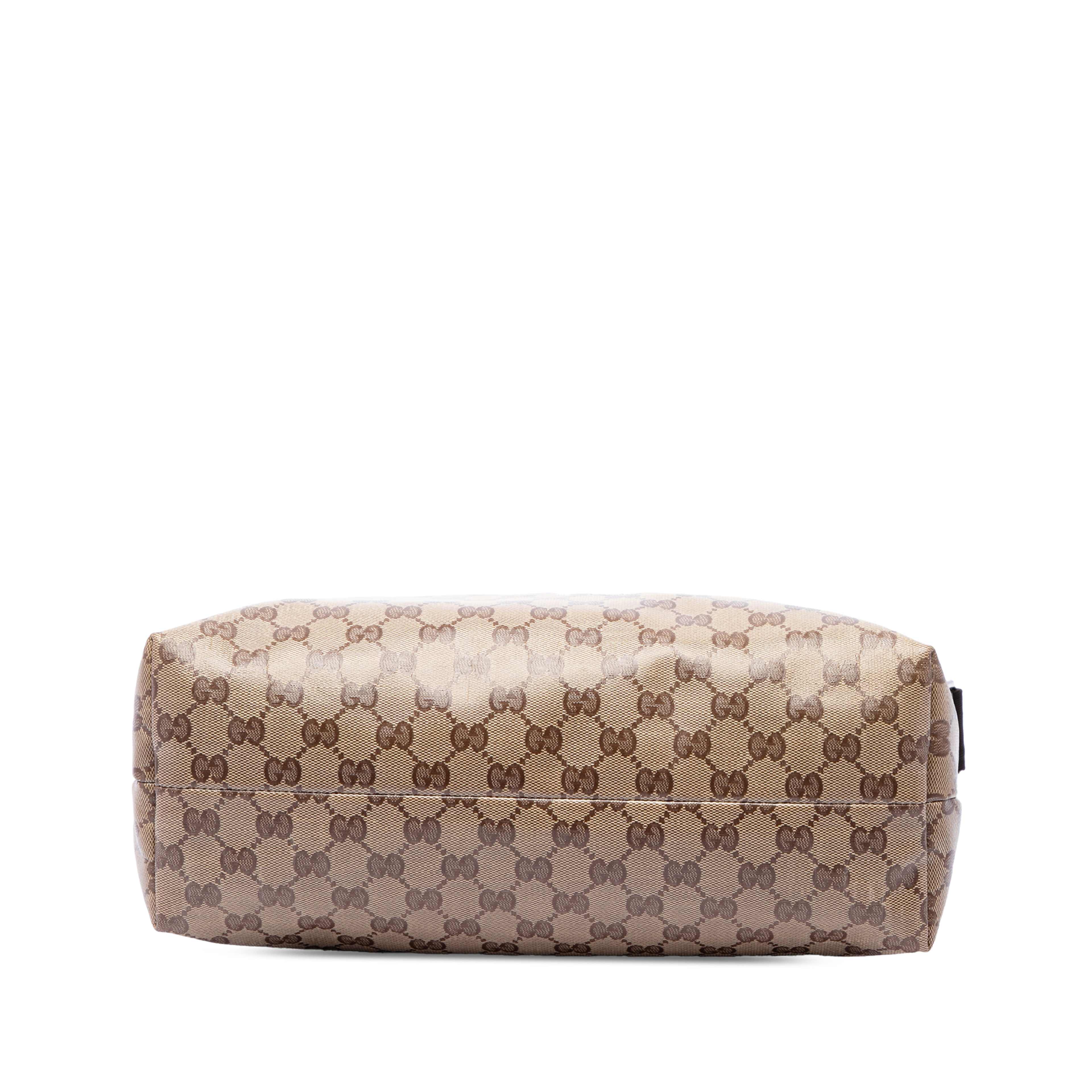 Gucci Gg Crystal Crossbody, från Luxclusif, i färgen beige. Klicka för att öppna bilden i stort format