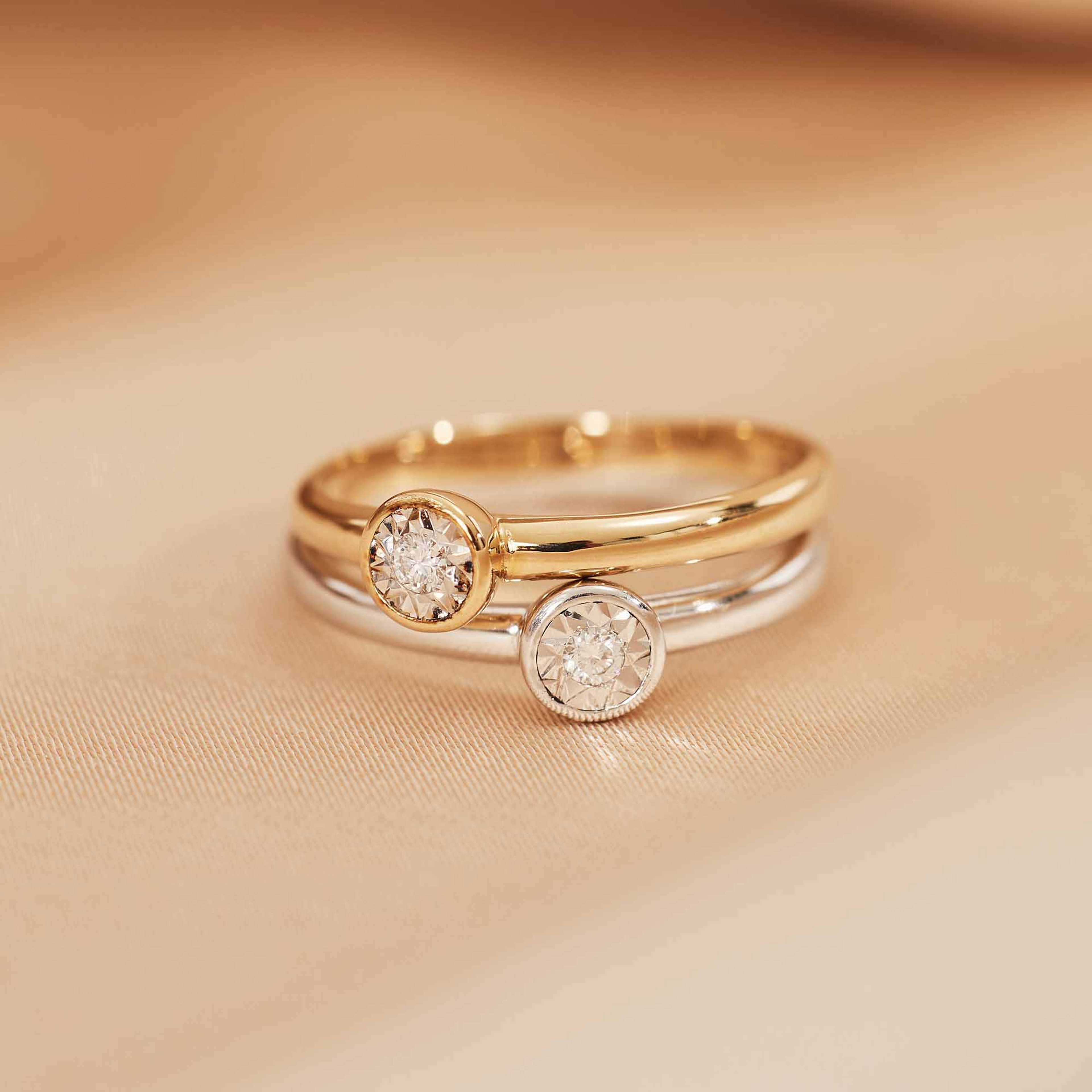 De La Paix 14 Karat Vitguld Ring