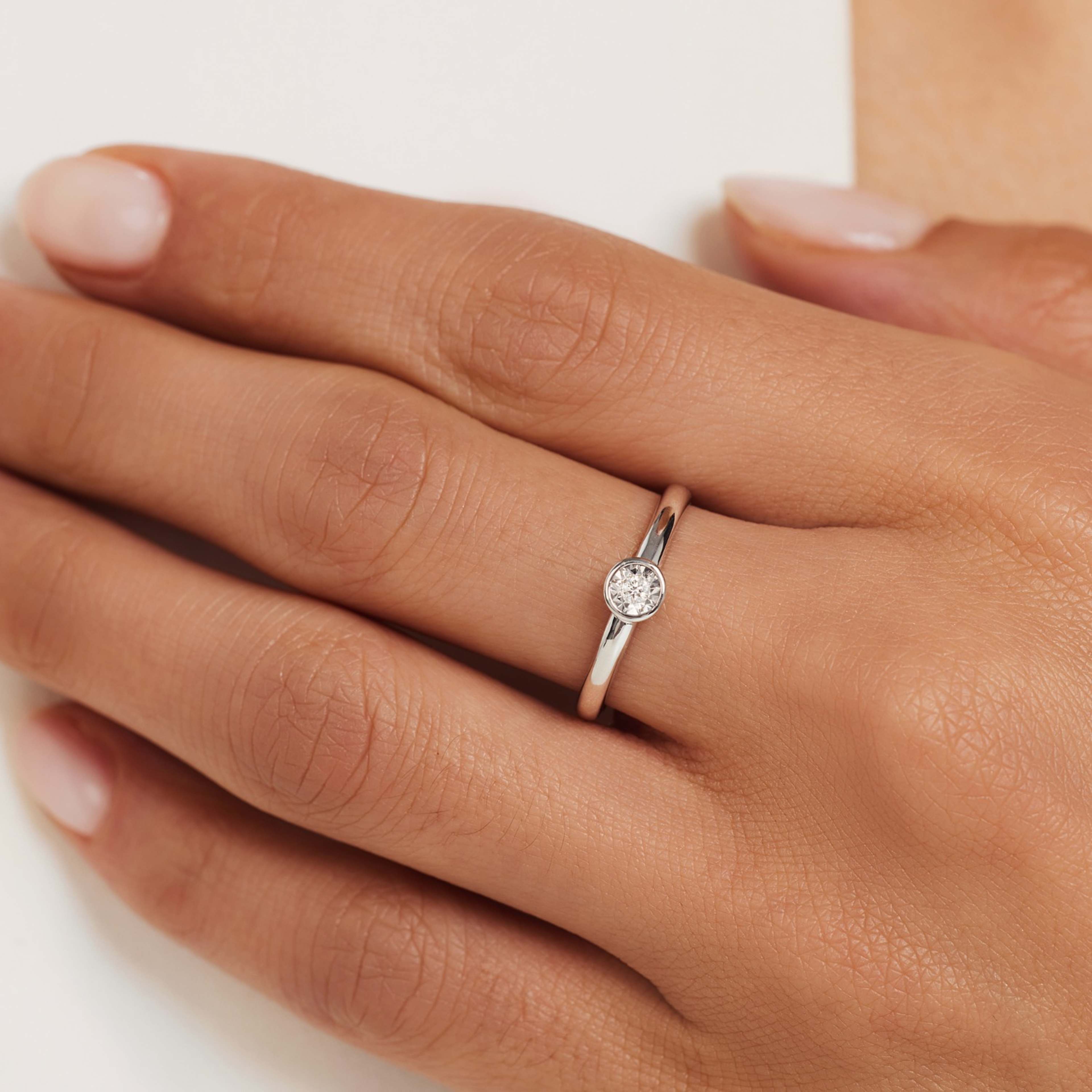 De La Paix 14 Karat Vitguld Ring