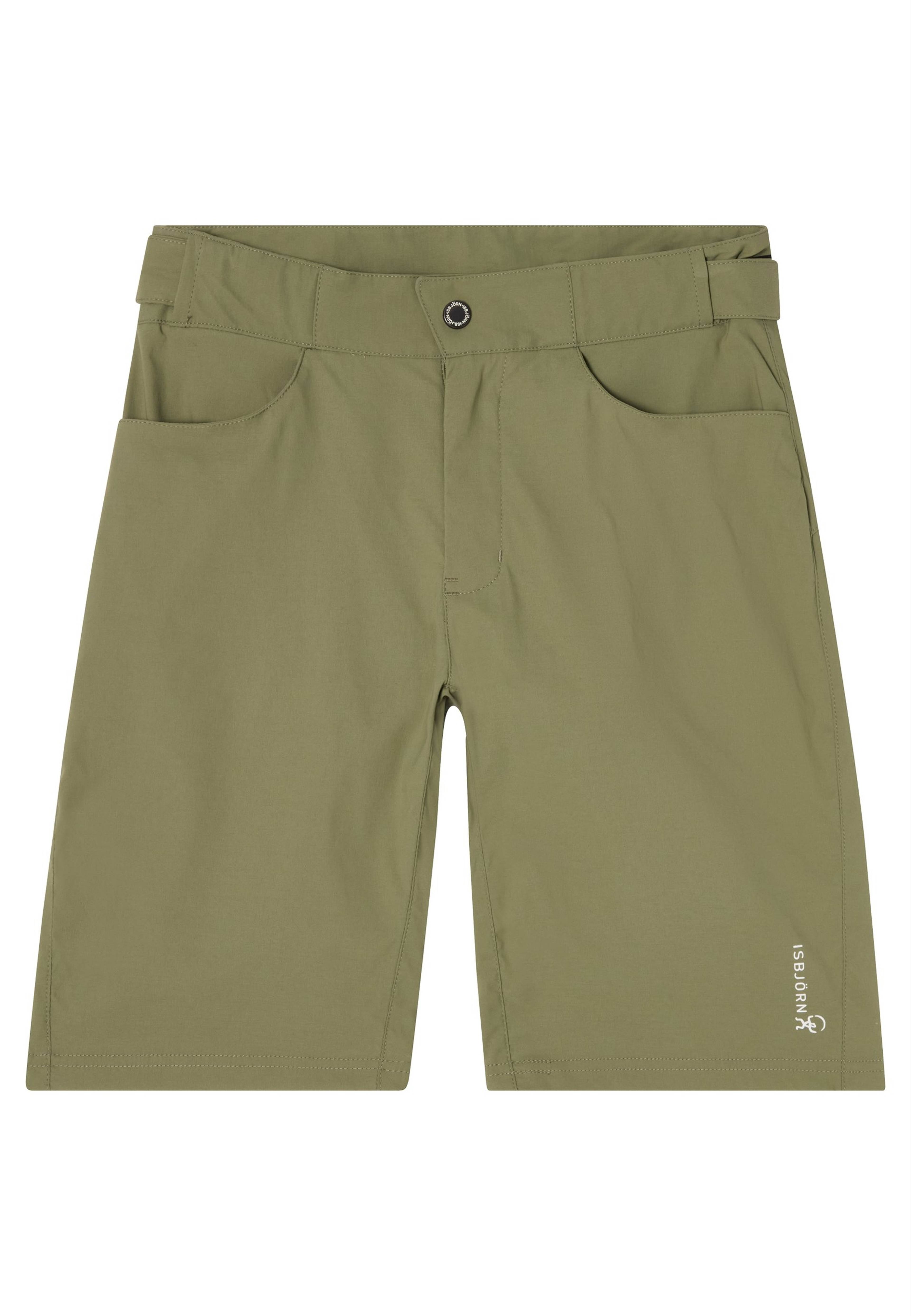 Isbjörn Fox Shorts, från ISBJÖRN of Sweden, i färgen moss. Klicka för att öppna bilden i stort format