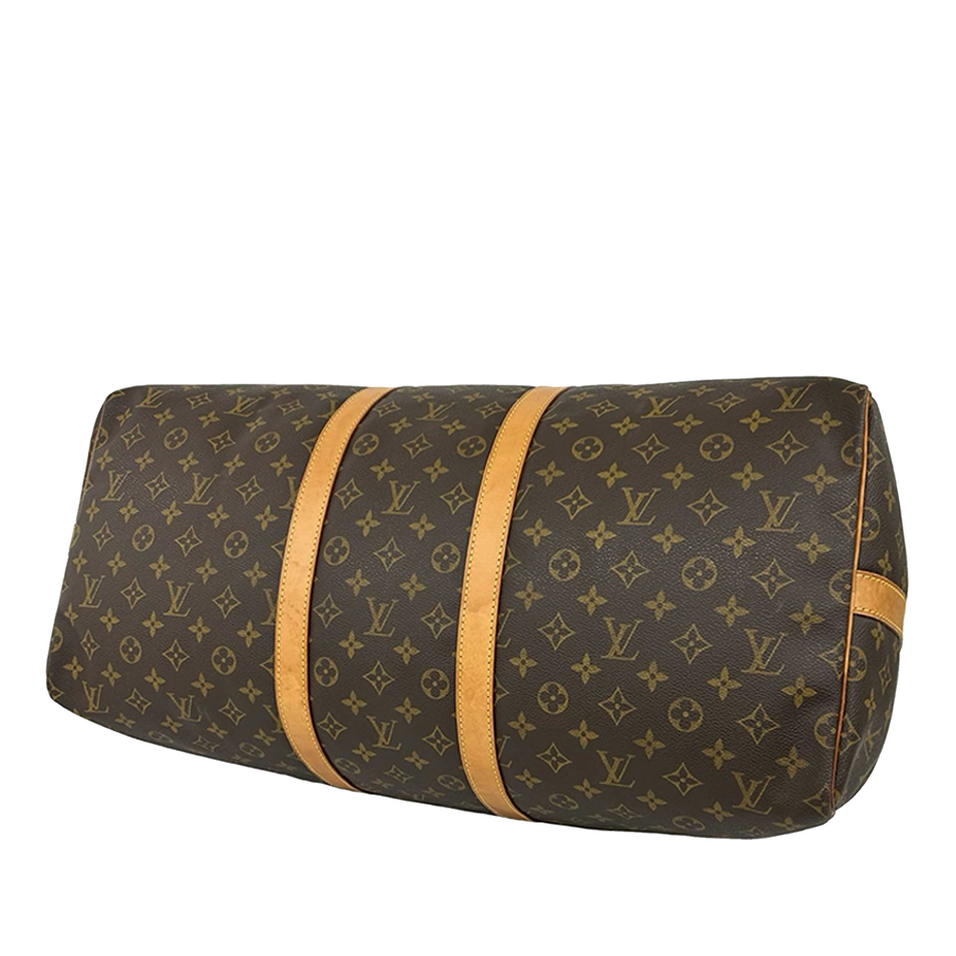 Louis Vuitton Monogram Keepall Bandouliere 55, från Luxclusif, i färgen brown. Klicka för att öppna bilden i stort format