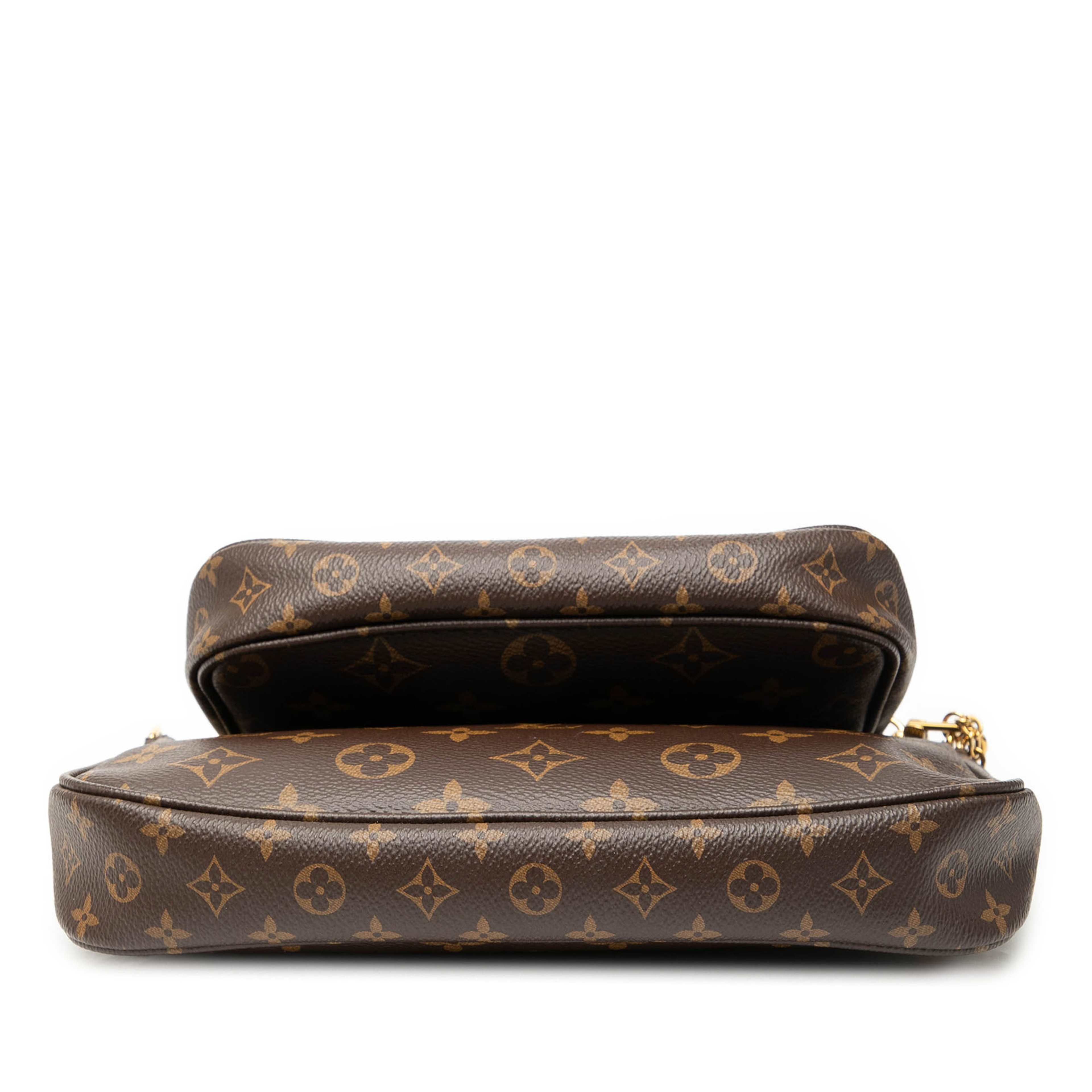 Louis Vuitton Monogram Multi Pochette Accessoires, från Luxclusif, i färgen brown. Klicka för att öppna bilden i stort format