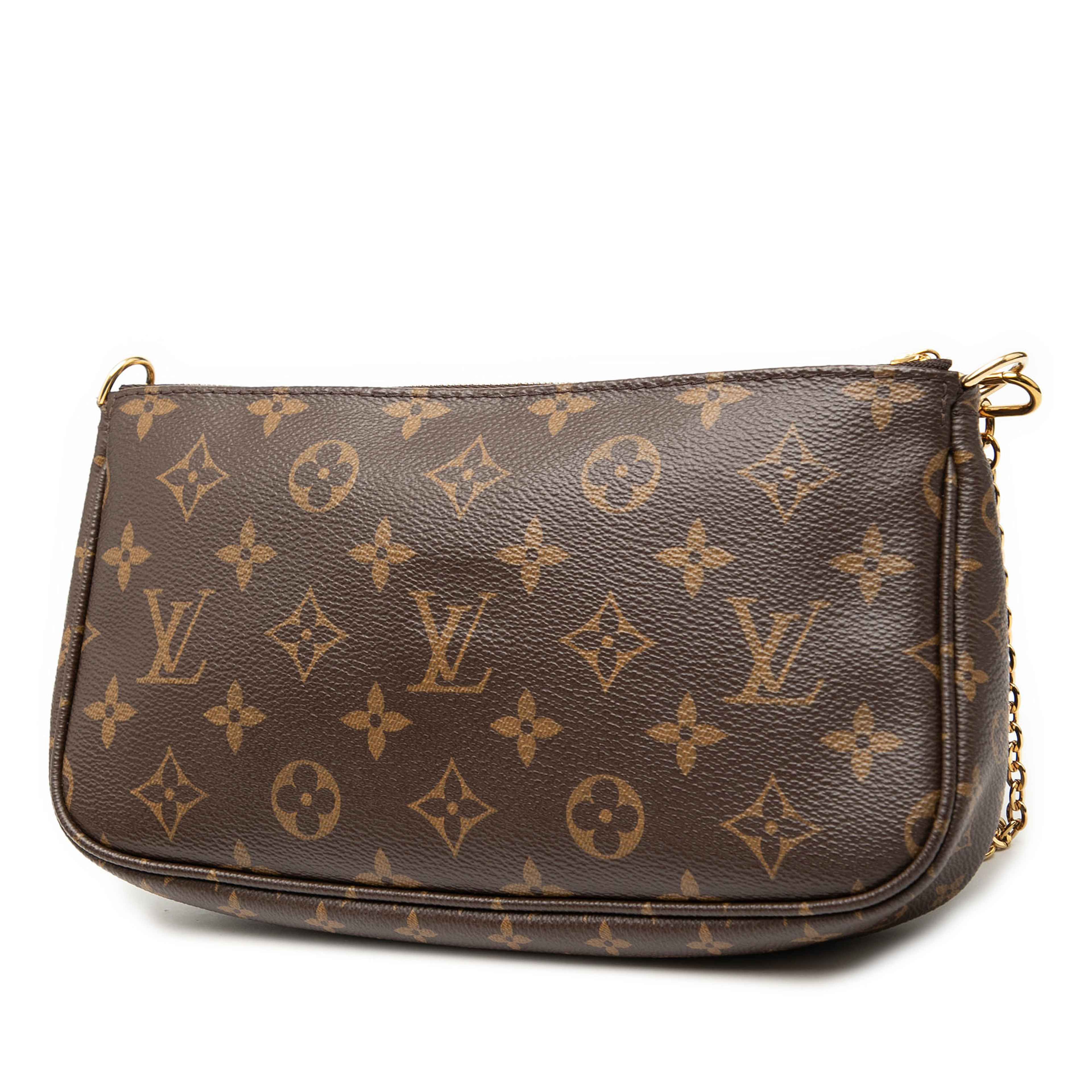Louis Vuitton Monogram Multi Pochette Accessoires, från Luxclusif, i färgen brown. Klicka för att öppna bilden i stort format