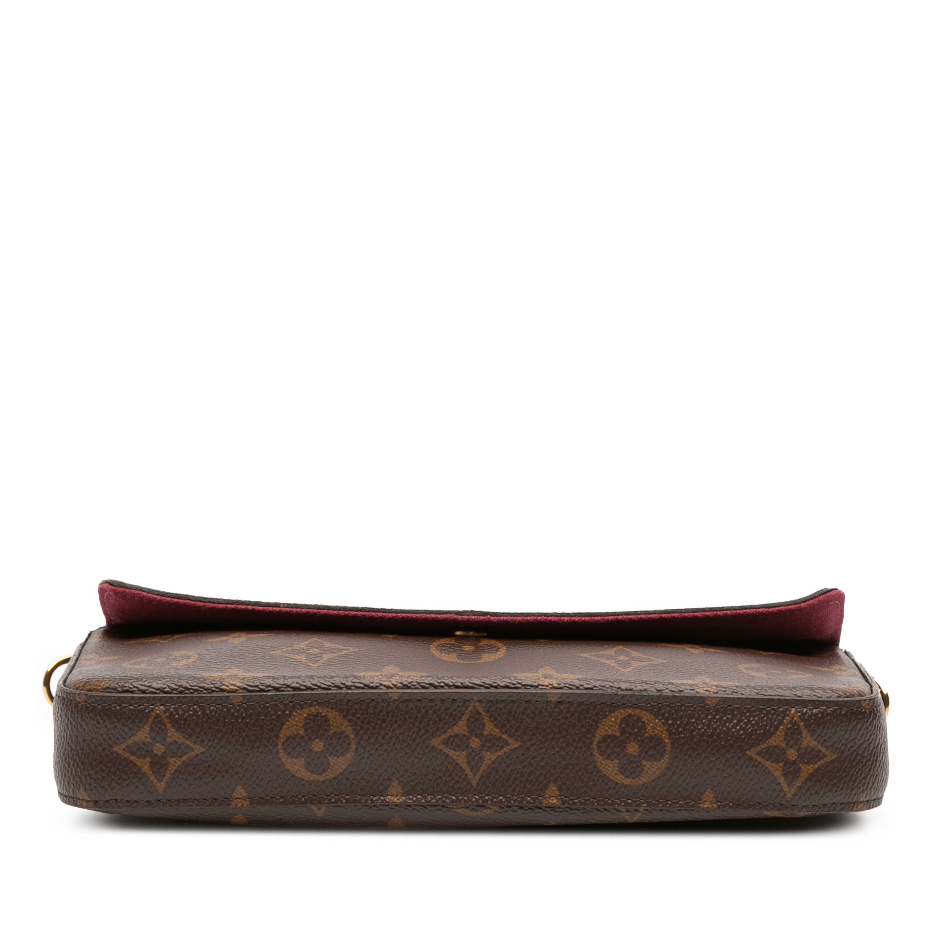 Louis Vuitton Monogram Pochette Felicie, från Luxclusif, i färgen brown. Klicka för att öppna bilden i stort format