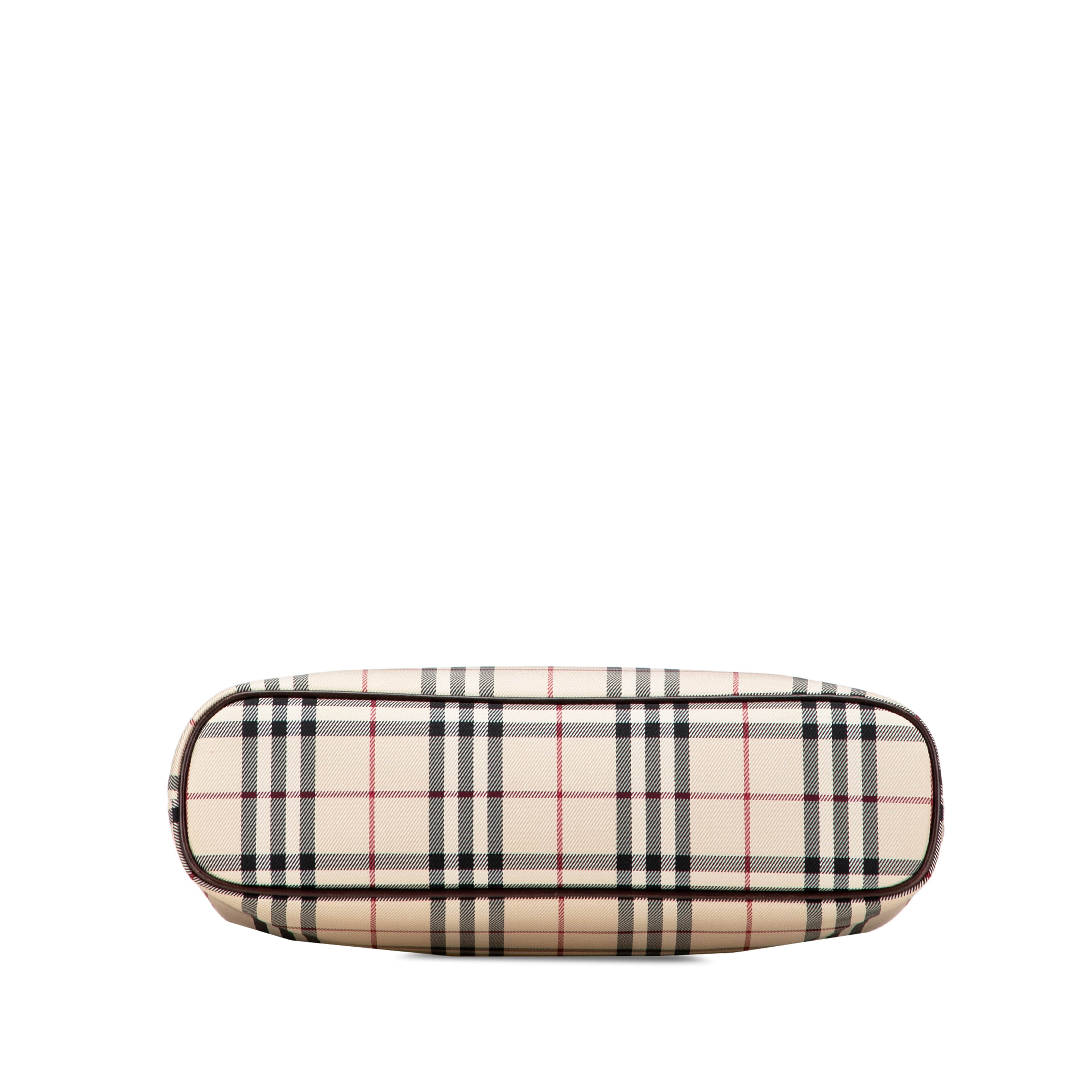 Burberry House Check Canvas Tote, från Luxclusif, i färgen beige. Klicka för att öppna bilden i stort format