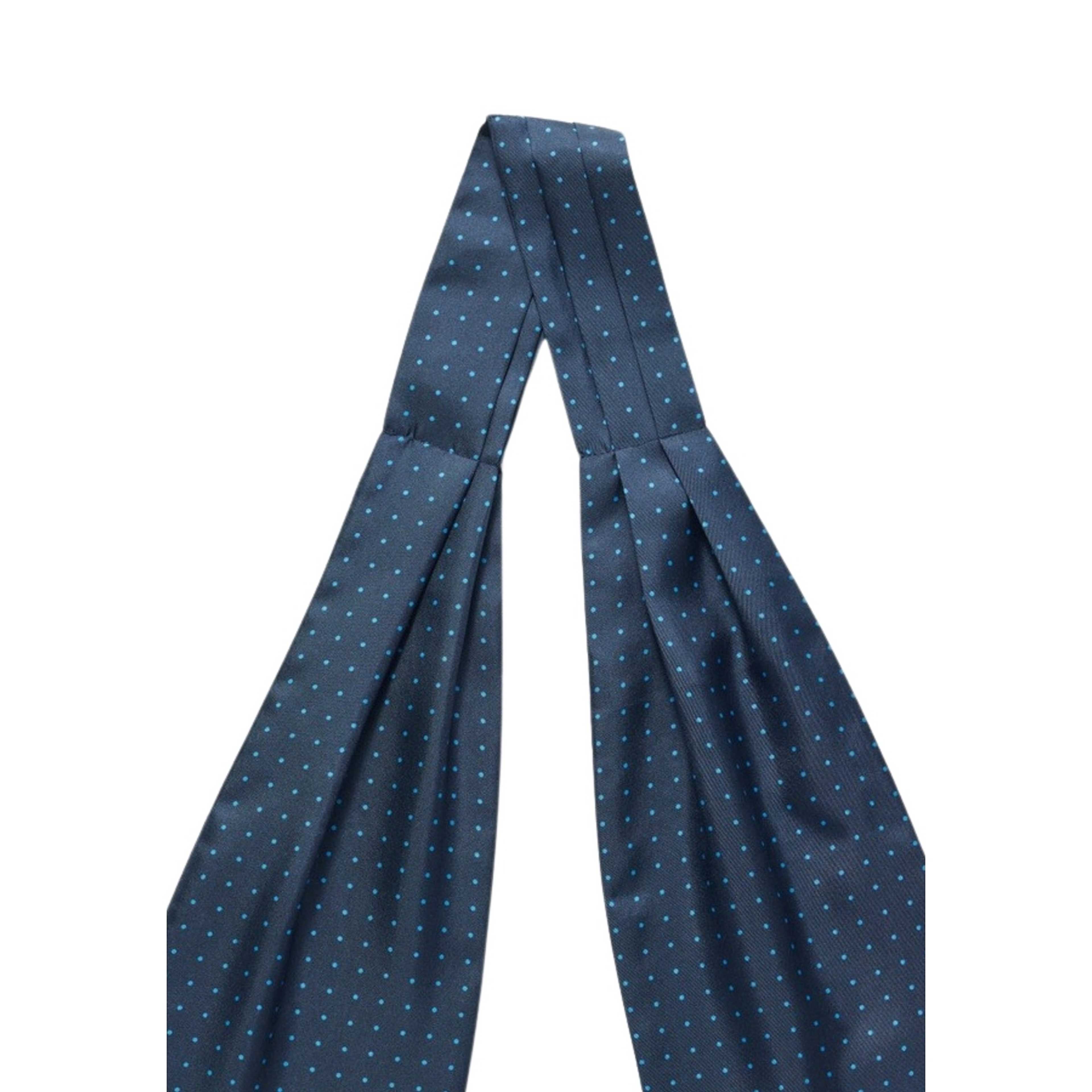 Silk Double Pointed Ascot Dot