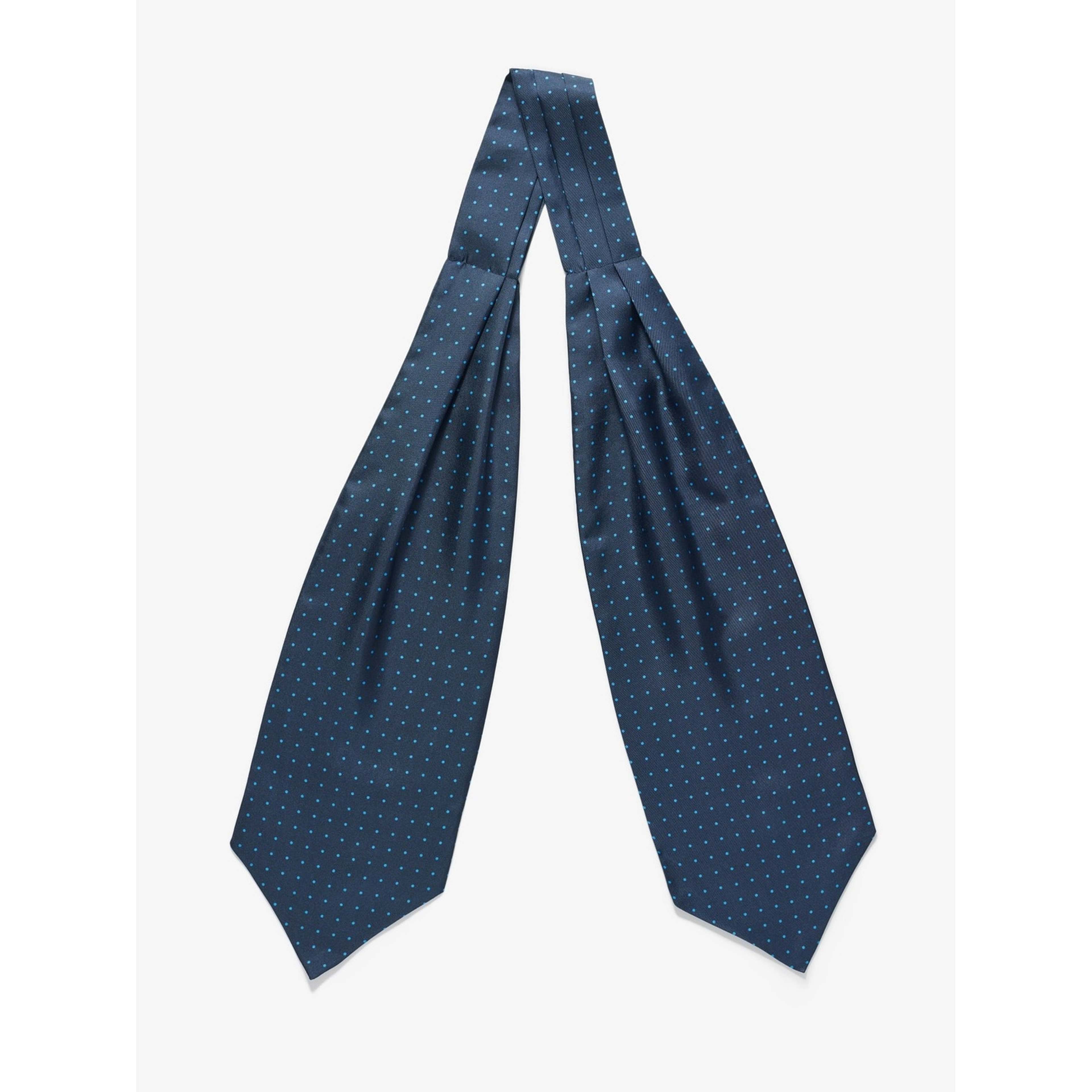 Silk Double Pointed Ascot Dot