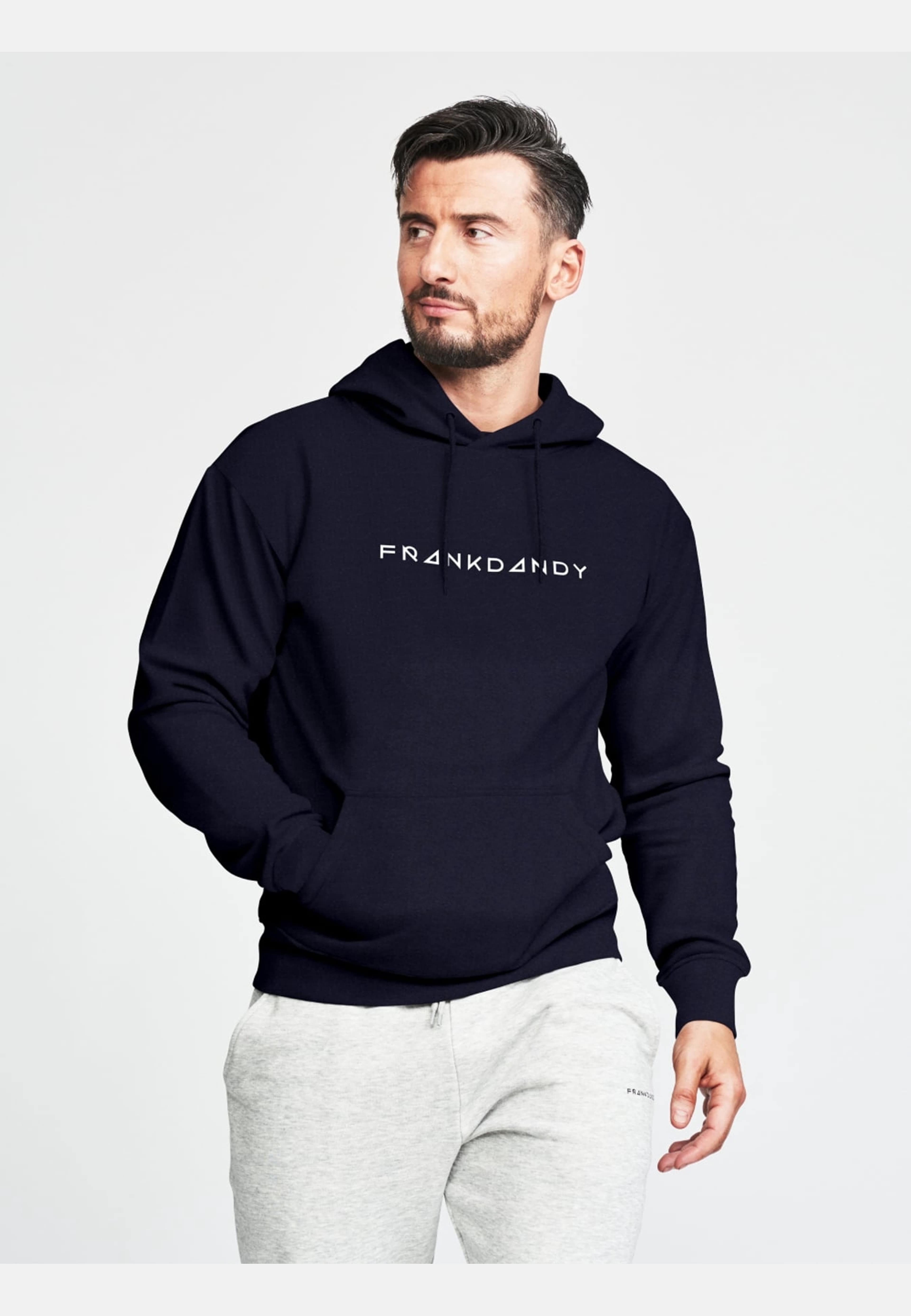 Men's Core Hoodie, från Frank Dandy, i färgen dark navy. Klicka för att öppna bilden i stort format
