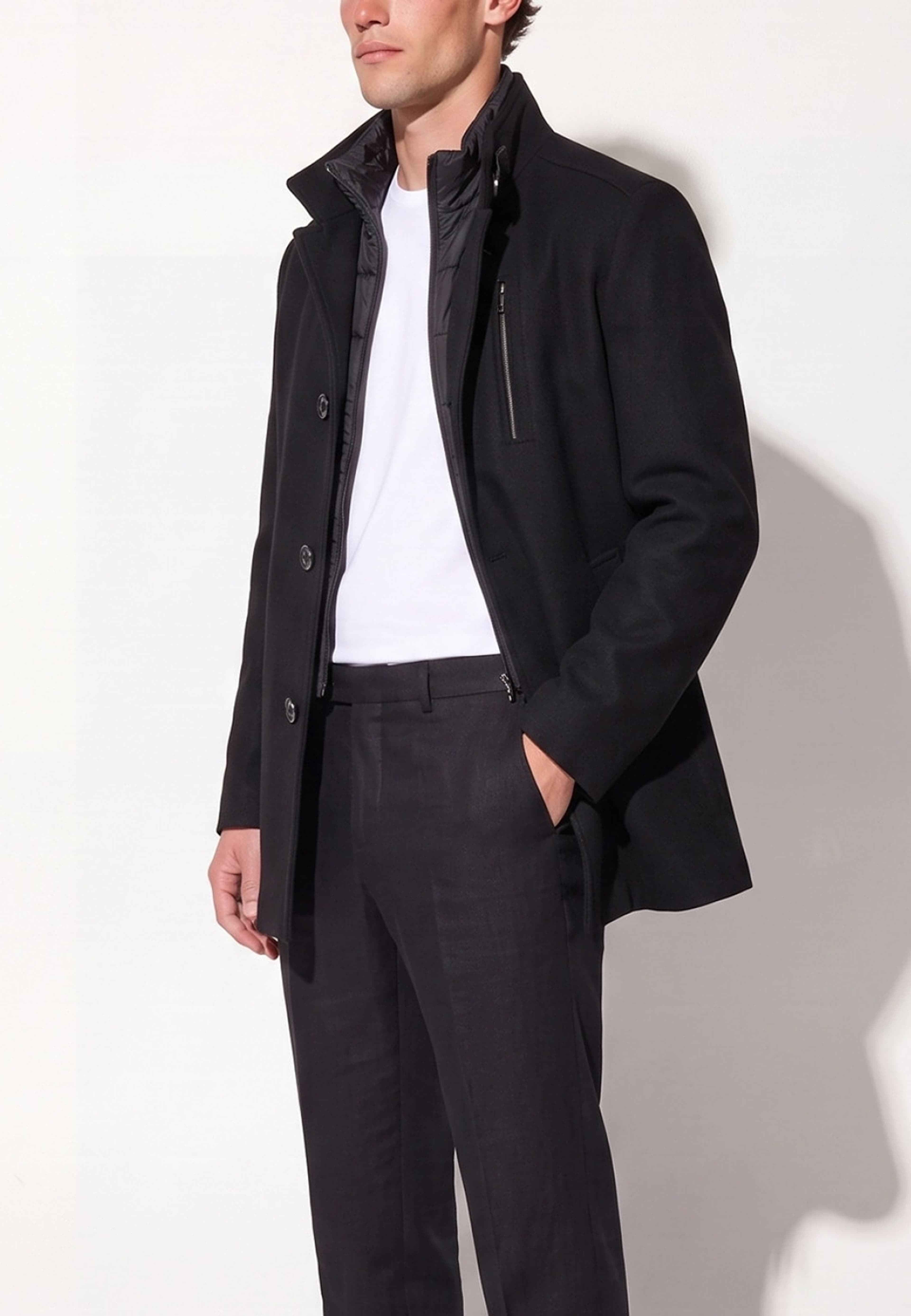 Valentin Coat, från ROCKANDBLUE, i färgen black. Klicka för att öppna bilden i stort format