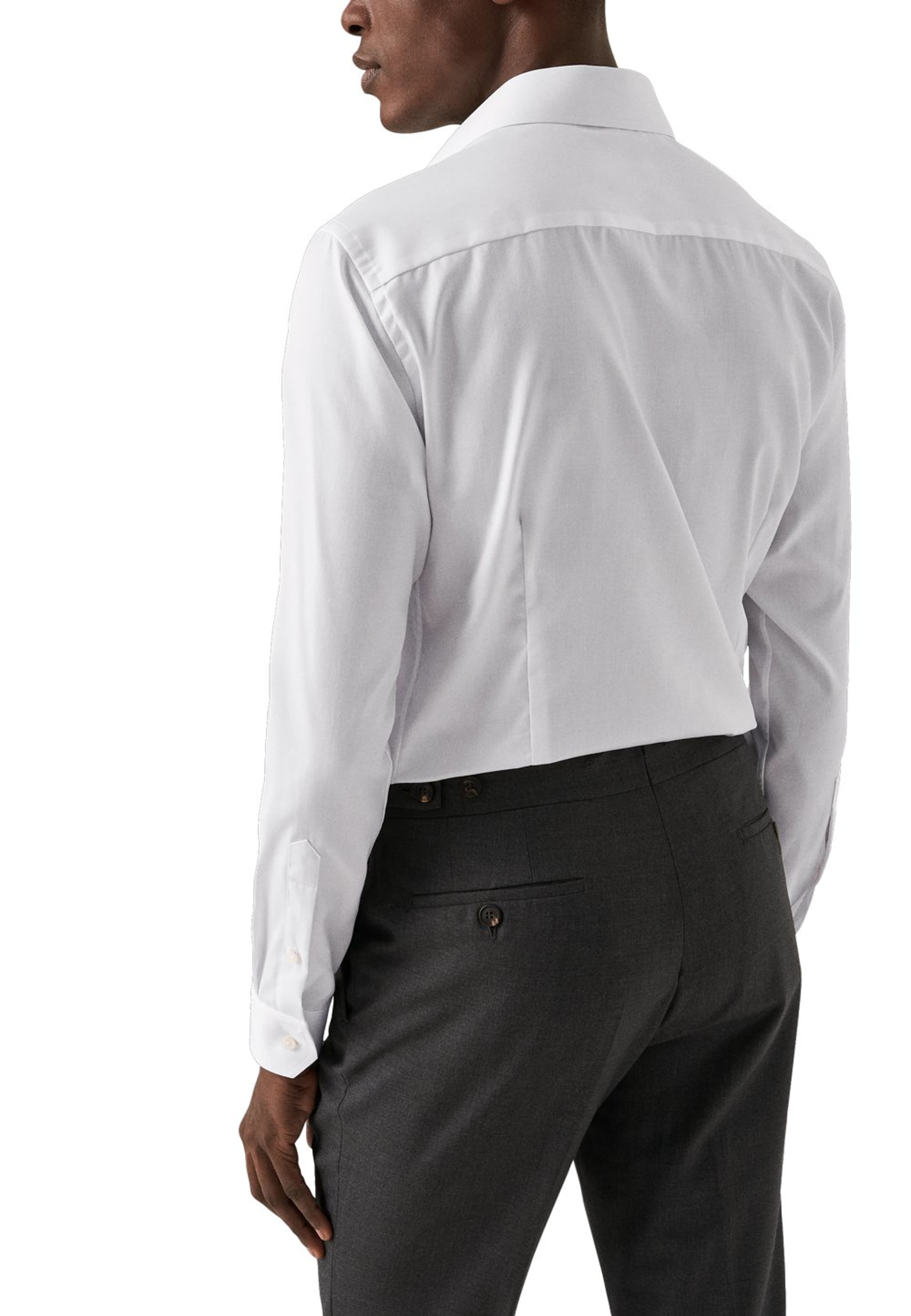 Signature Twill-skjorta Contemporary Fit, Cut Away-krage