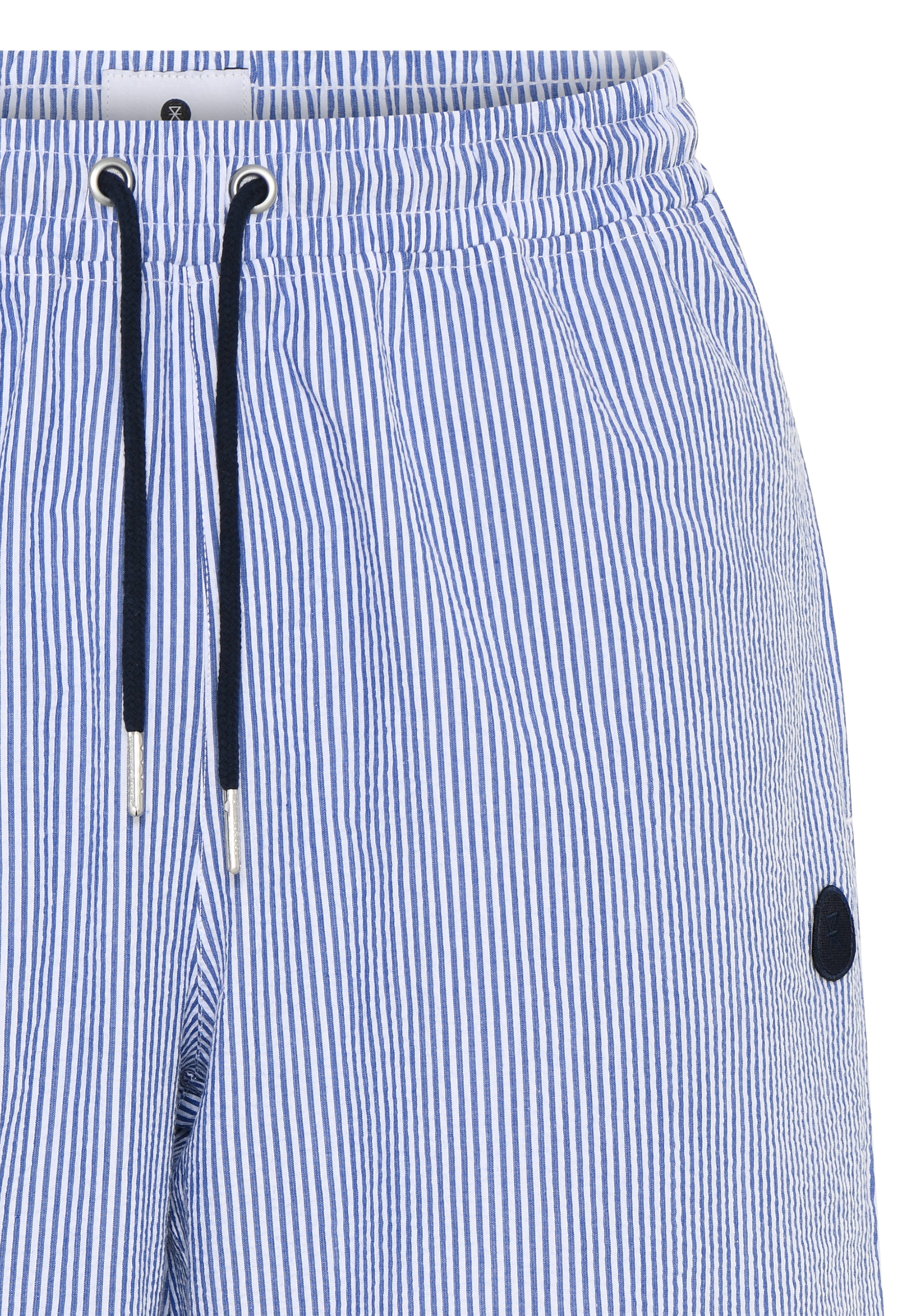 Ekologisk Bomull, Pyjamashorts, Blå Randig
