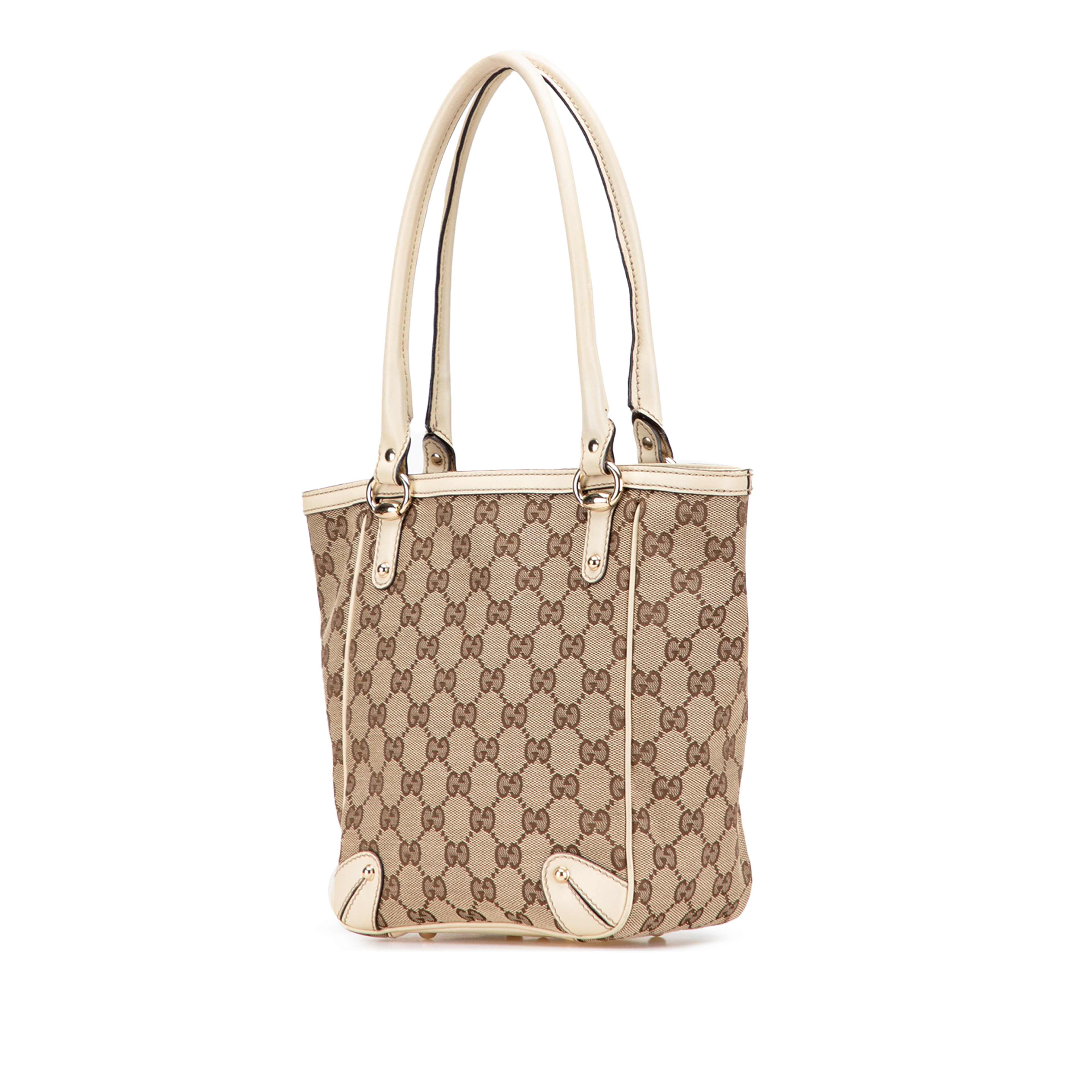 Gucci Gg Canvas Handbag, från Luxclusif, i färgen beige. Klicka för att öppna bilden i stort format