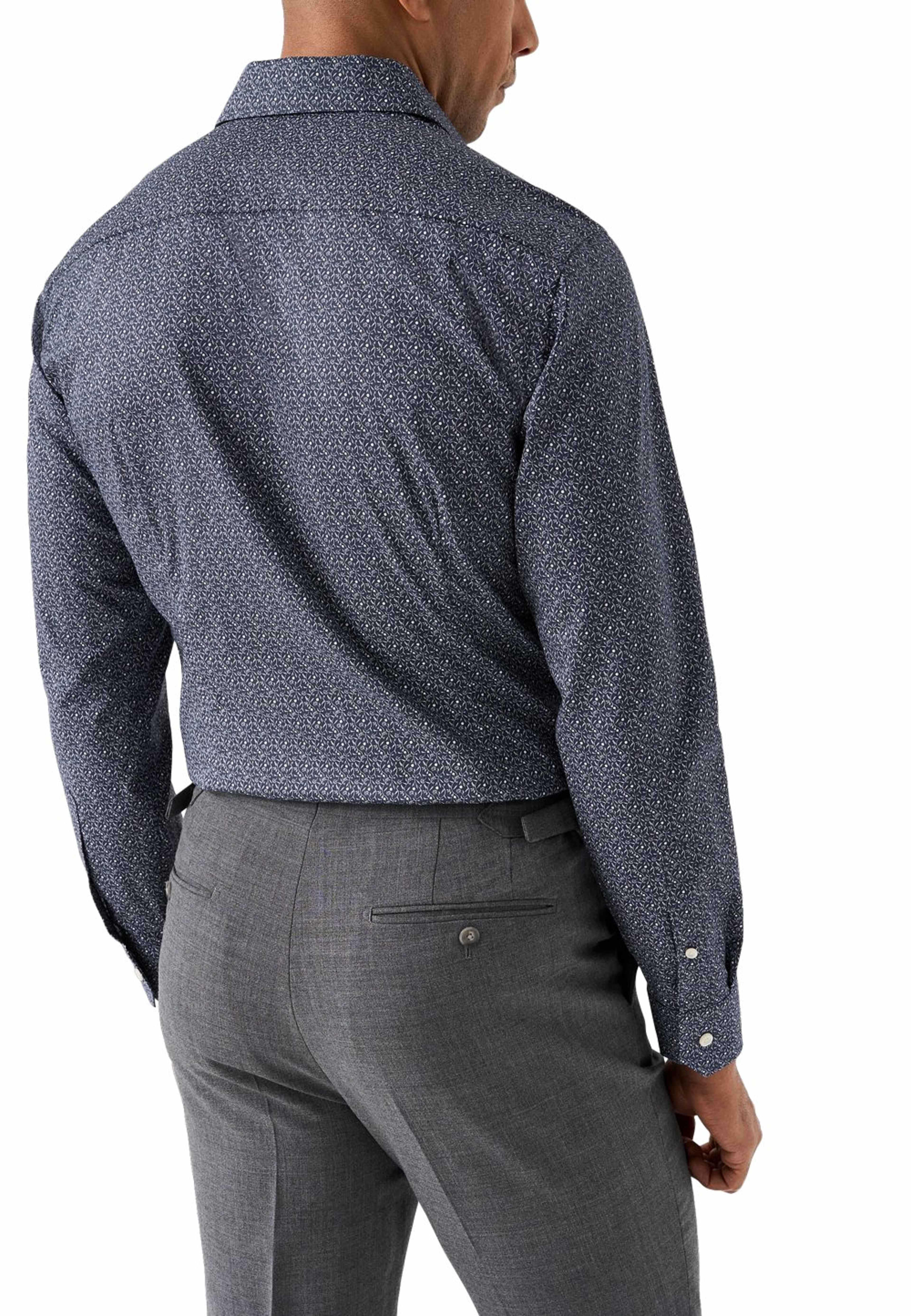 Blommig Skjorta I Signature Twill Contemporary Fit