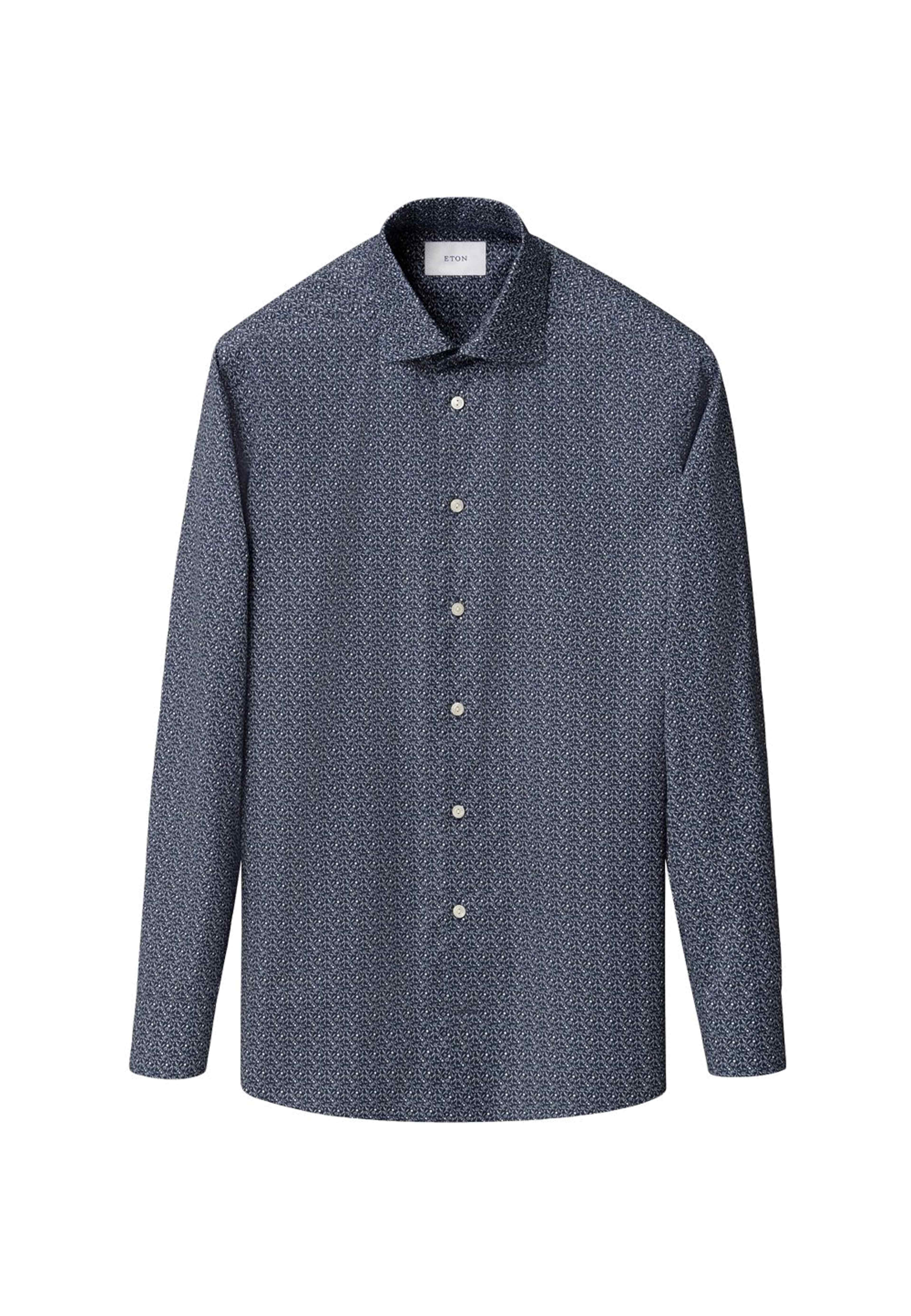 Blommig Skjorta I Signature Twill Contemporary Fit