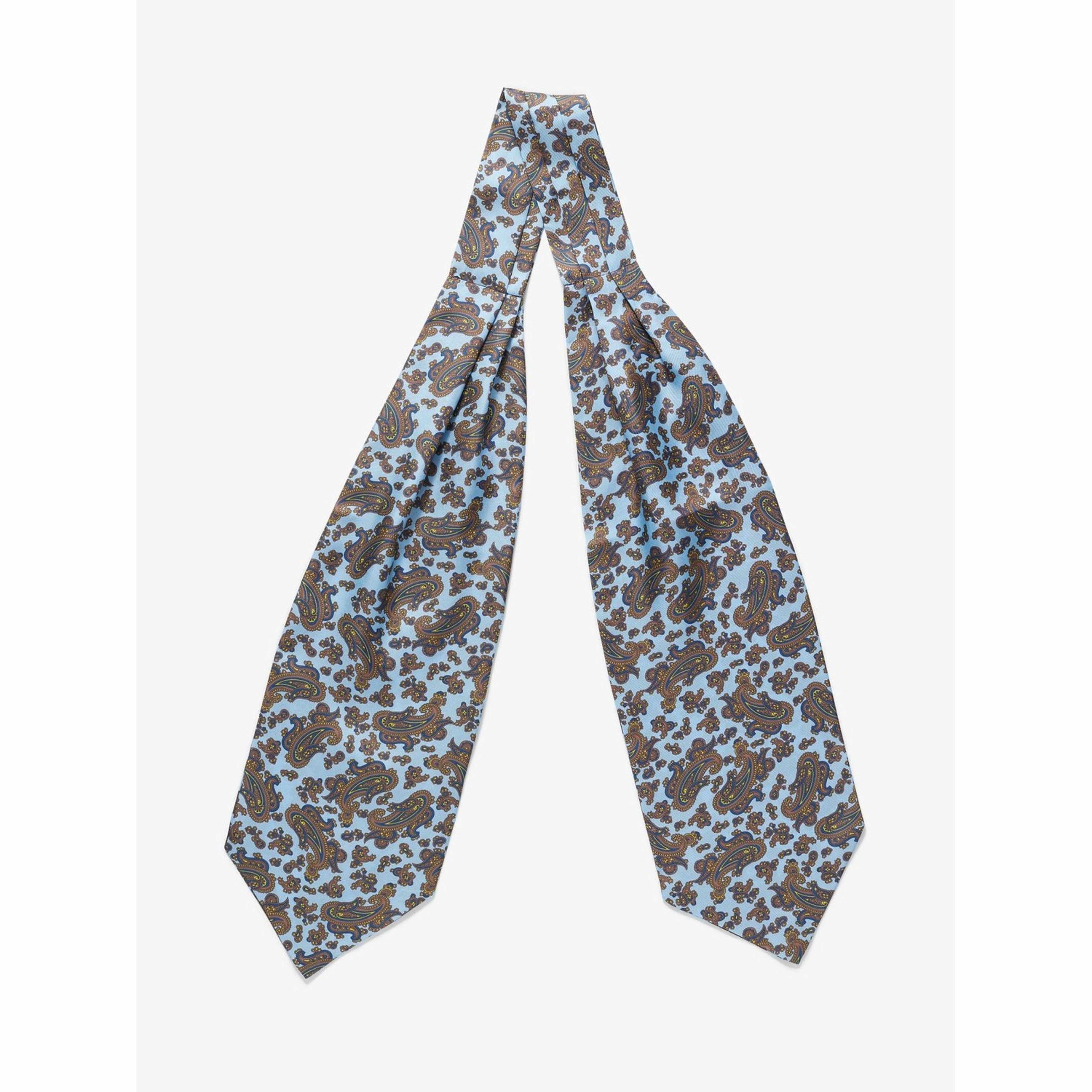 Silk Double Pointed Ascot Paisley