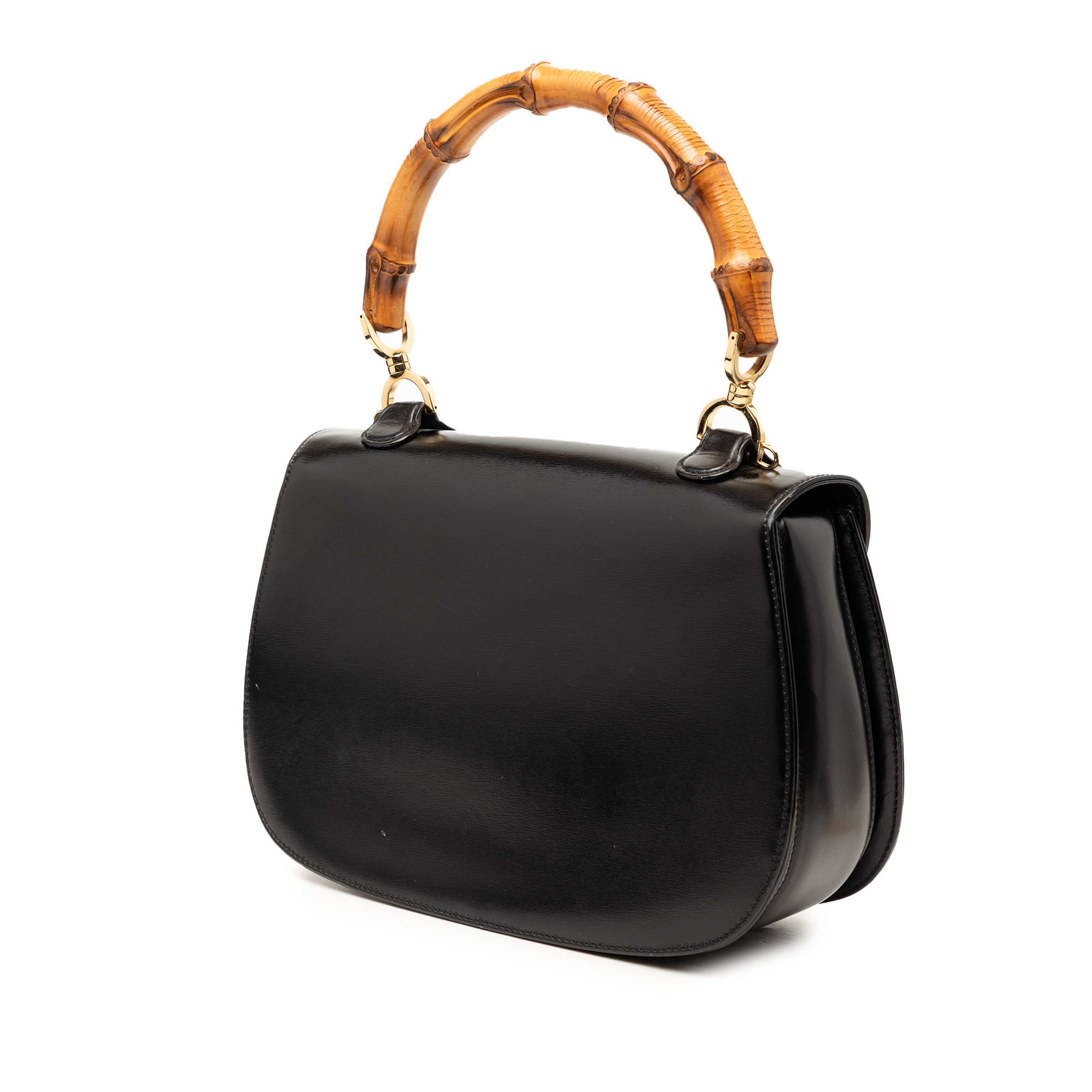 Gucci Calfskin Bamboo Night, från Luxclusif, i färgen black. Klicka för att öppna bilden i stort format