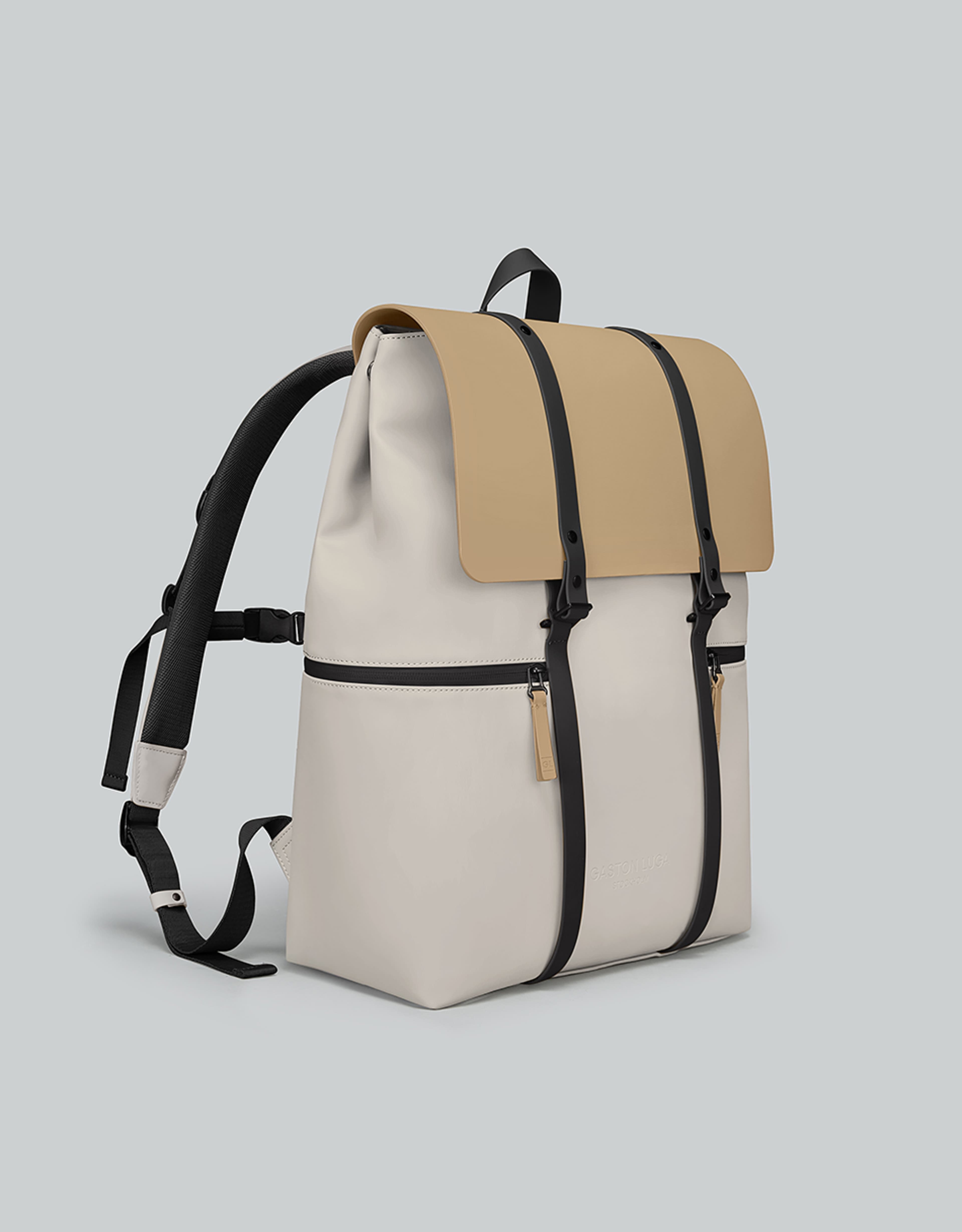 Spläsh 2.0 Backpack - 16", från Gaston Luga, i färgen latte / cloud cream. Klicka för att öppna bilden i stort format