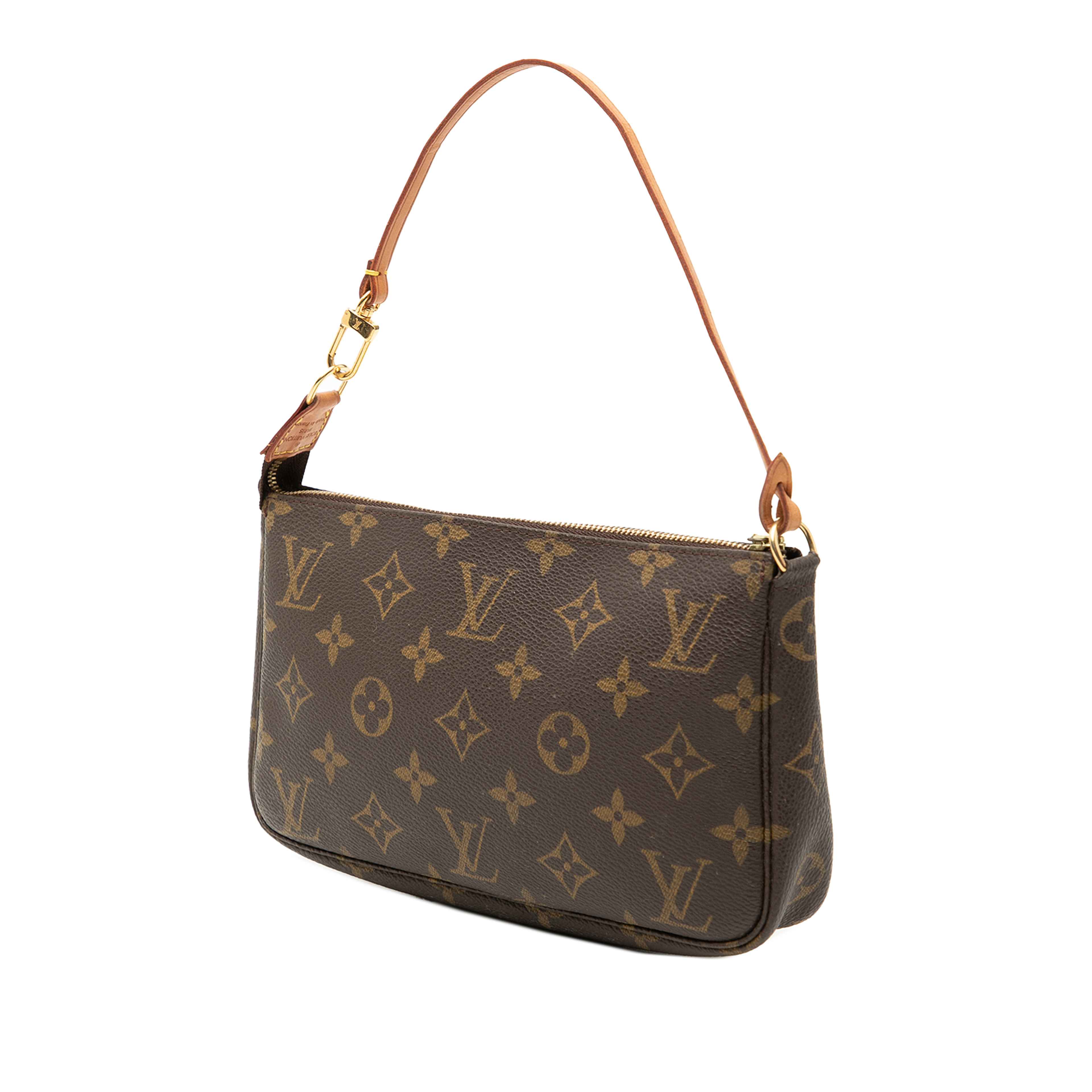 Louis Vuitton Monogram Pochette Accessoires, från Luxclusif, i färgen brown. Klicka för att öppna bilden i stort format