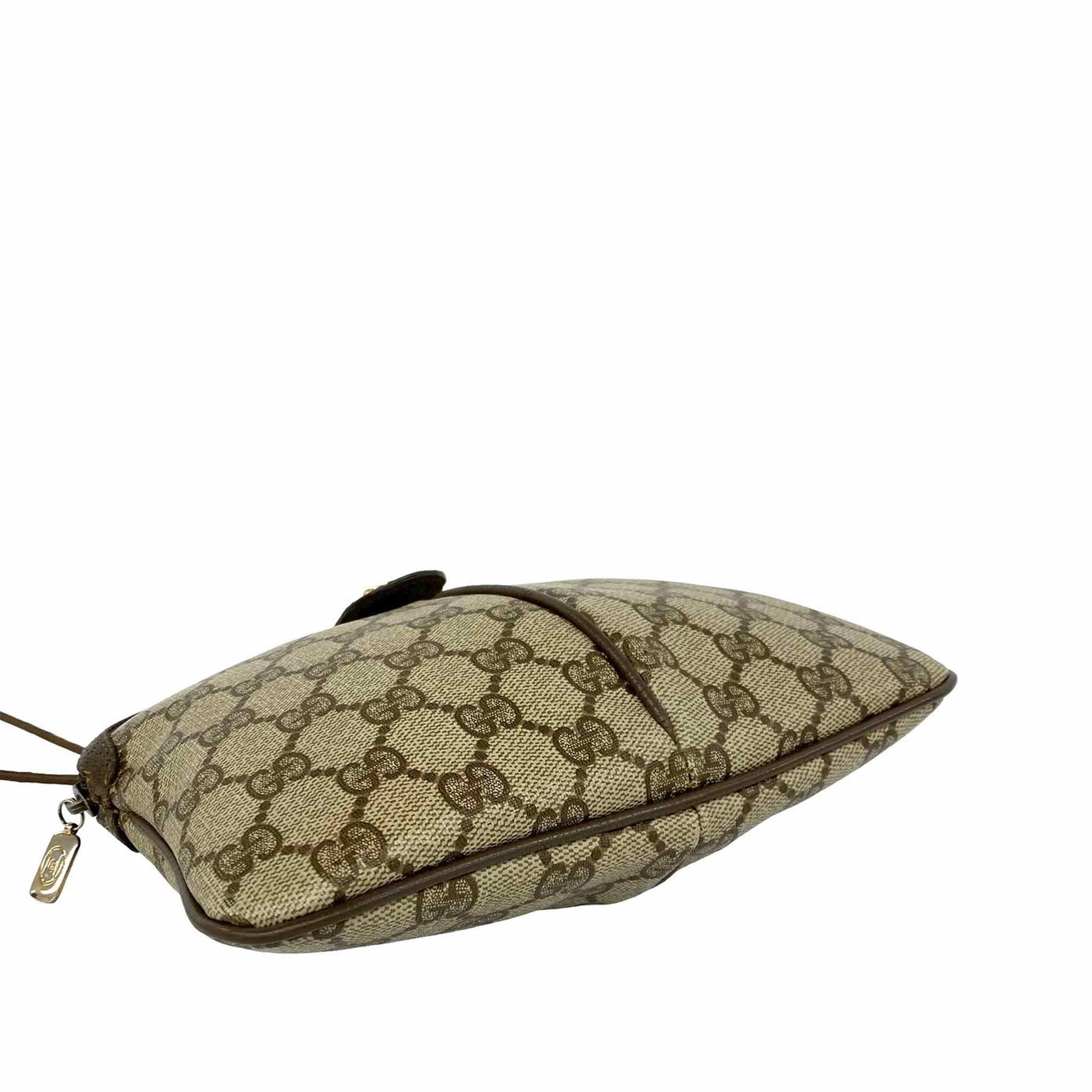 Gucci Gg Supreme Web Crossbody, från Luxclusif, i färgen beige. Klicka för att öppna bilden i stort format