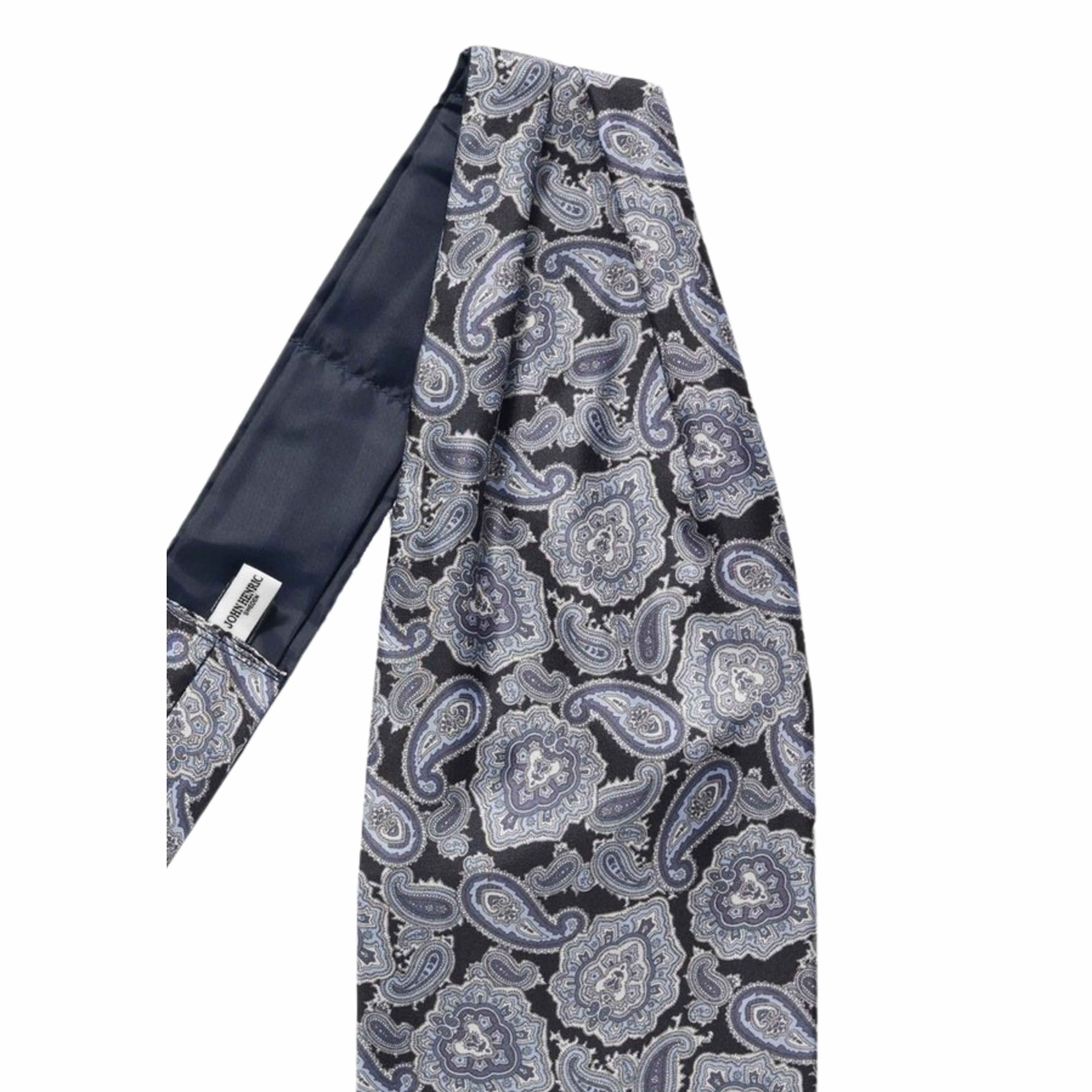 Silk Single Pointed Ascot Paisley