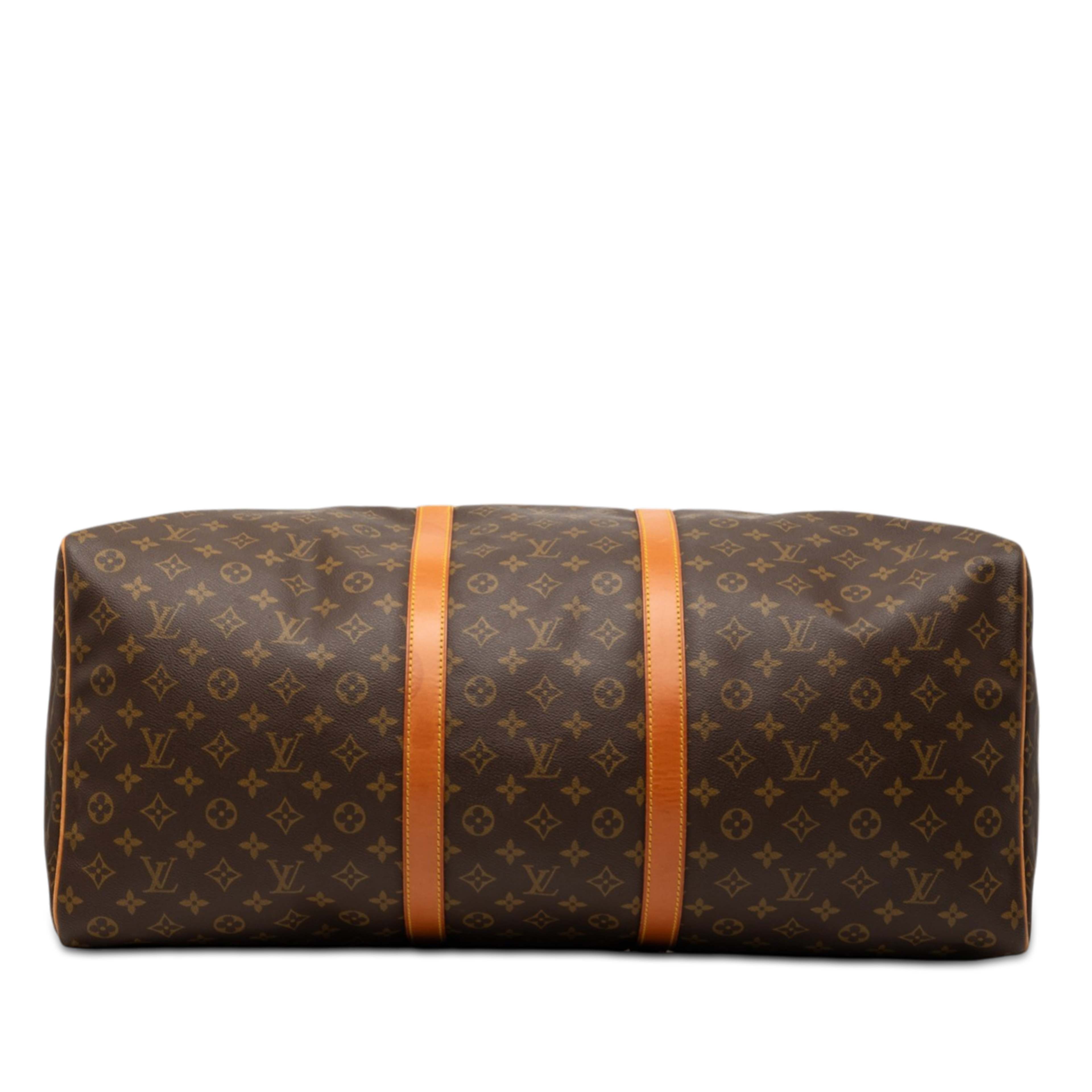 Louis Vuitton Monogram Keepall 60, från Luxclusif, i färgen brown. Klicka för att öppna bilden i stort format