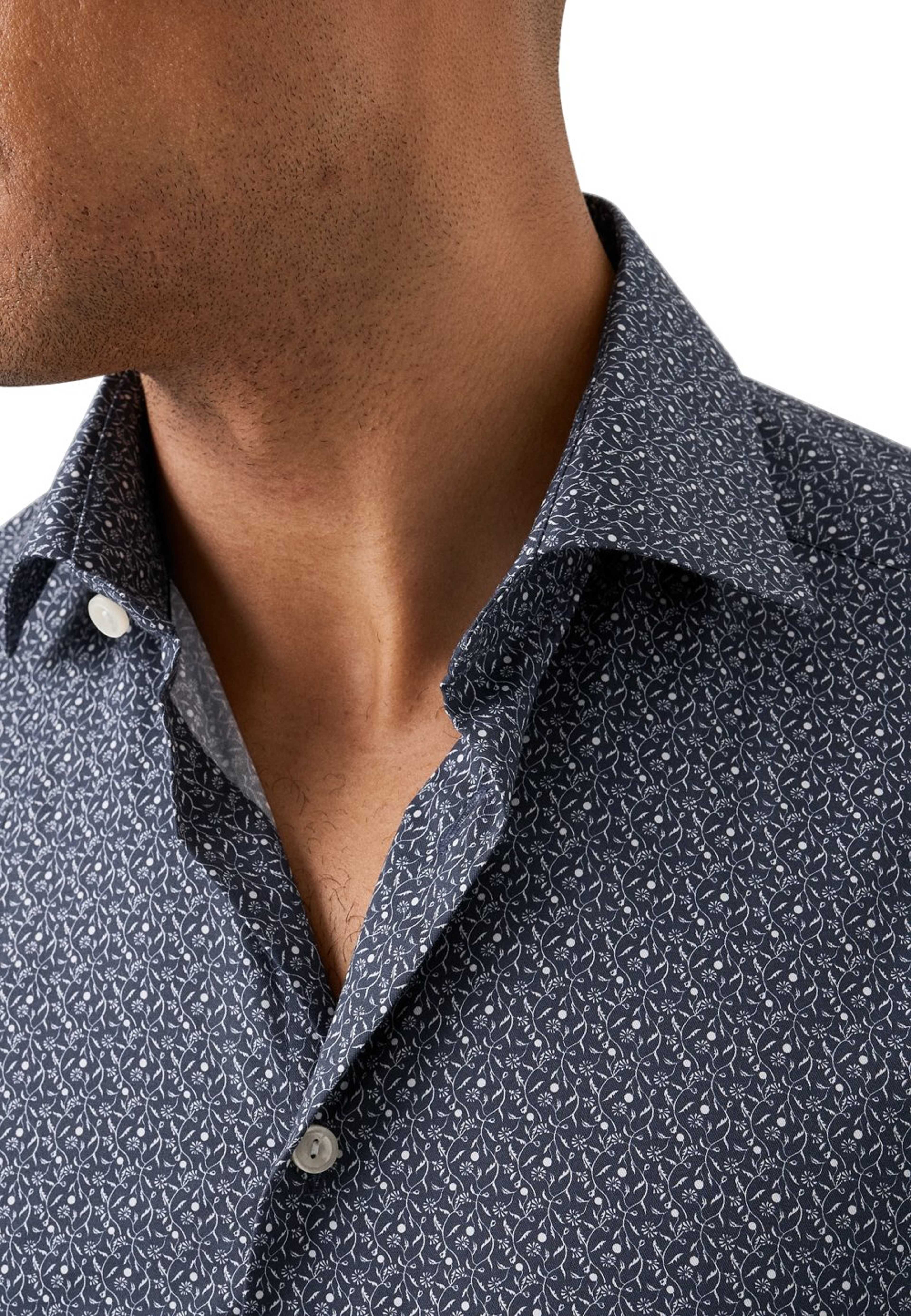 Blommig Skjorta I Signature Twill Slim Fit