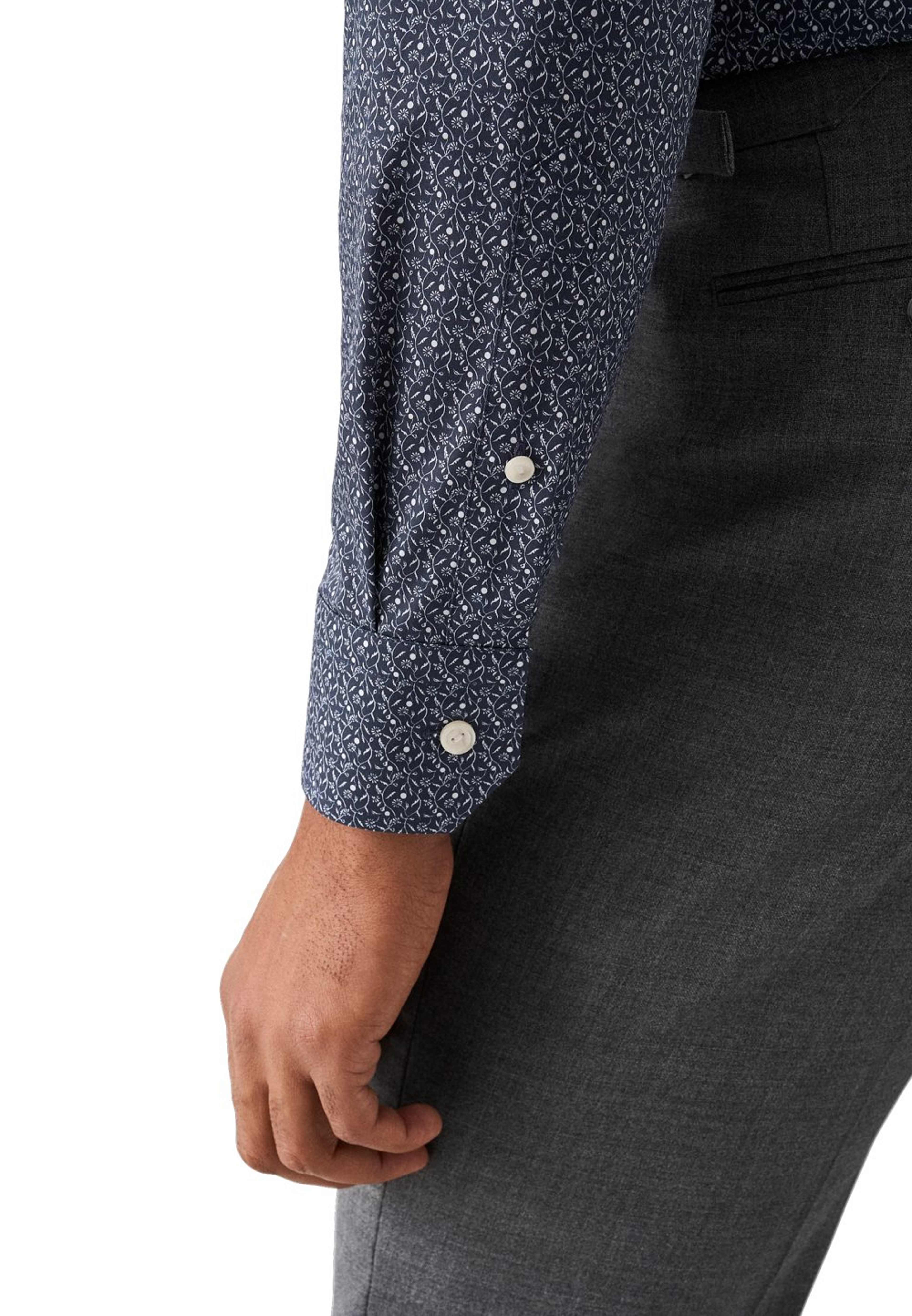 Blommig Skjorta I Signature Twill Slim Fit