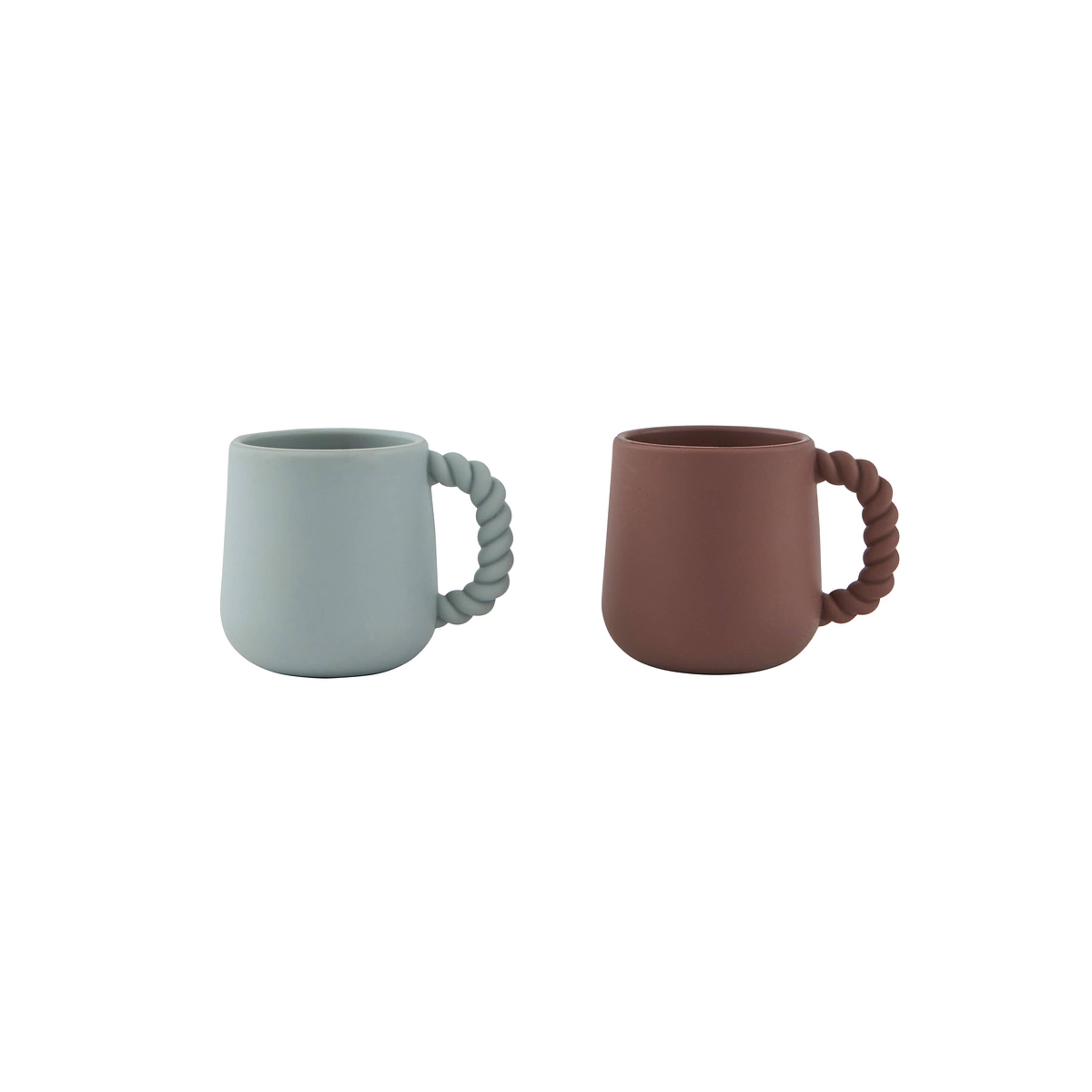 Mellow Cup - Pack Of 2, från OYOY Mini, i färgen choko. Klicka för att öppna bilden i stort format