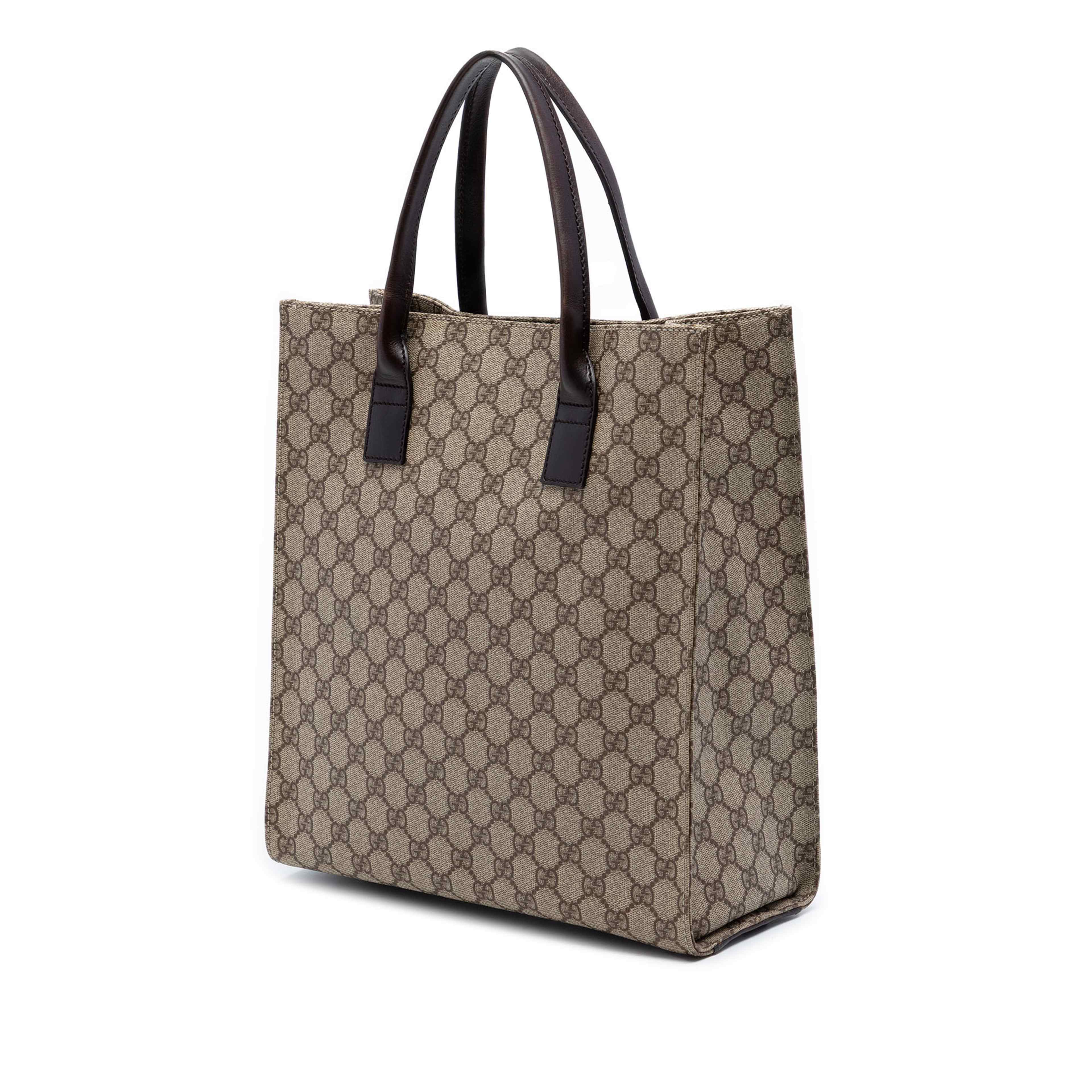 Gucci Gg Supreme Tote, från Luxclusif, i färgen beige. Klicka för att öppna bilden i stort format