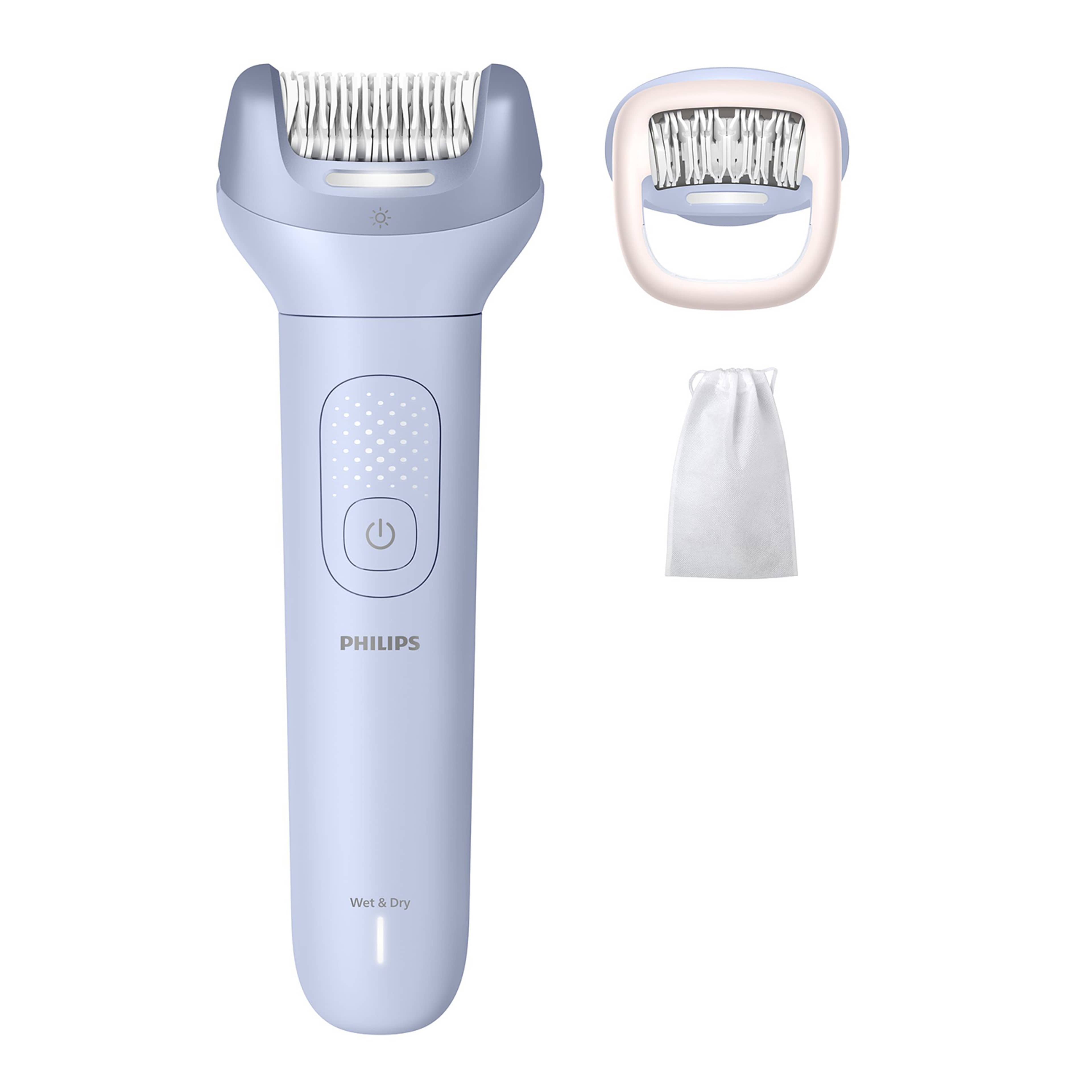 Epilator 8000-serien Sladdlös Wet & Dry Bre708/00, från Philips, i färgen blå. Klicka för att öppna bilden i stort format