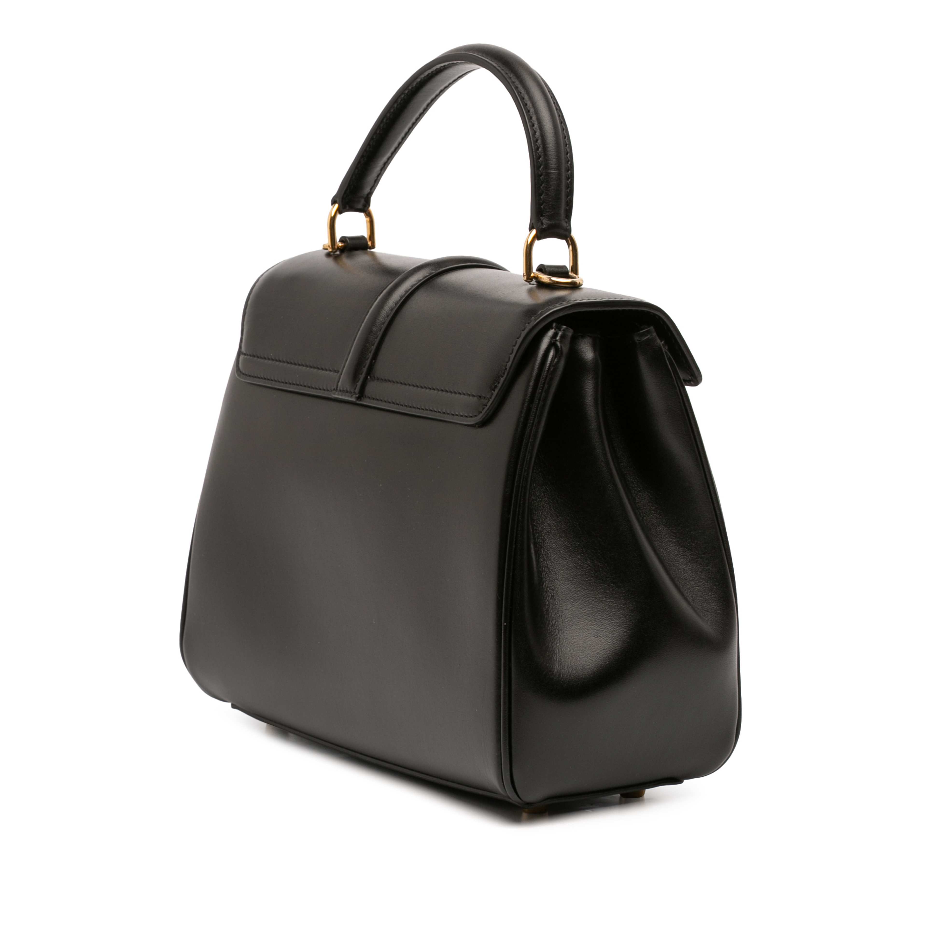 Celine Small Leather 16 Satchel, från Luxclusif, i färgen black. Klicka för att öppna bilden i stort format