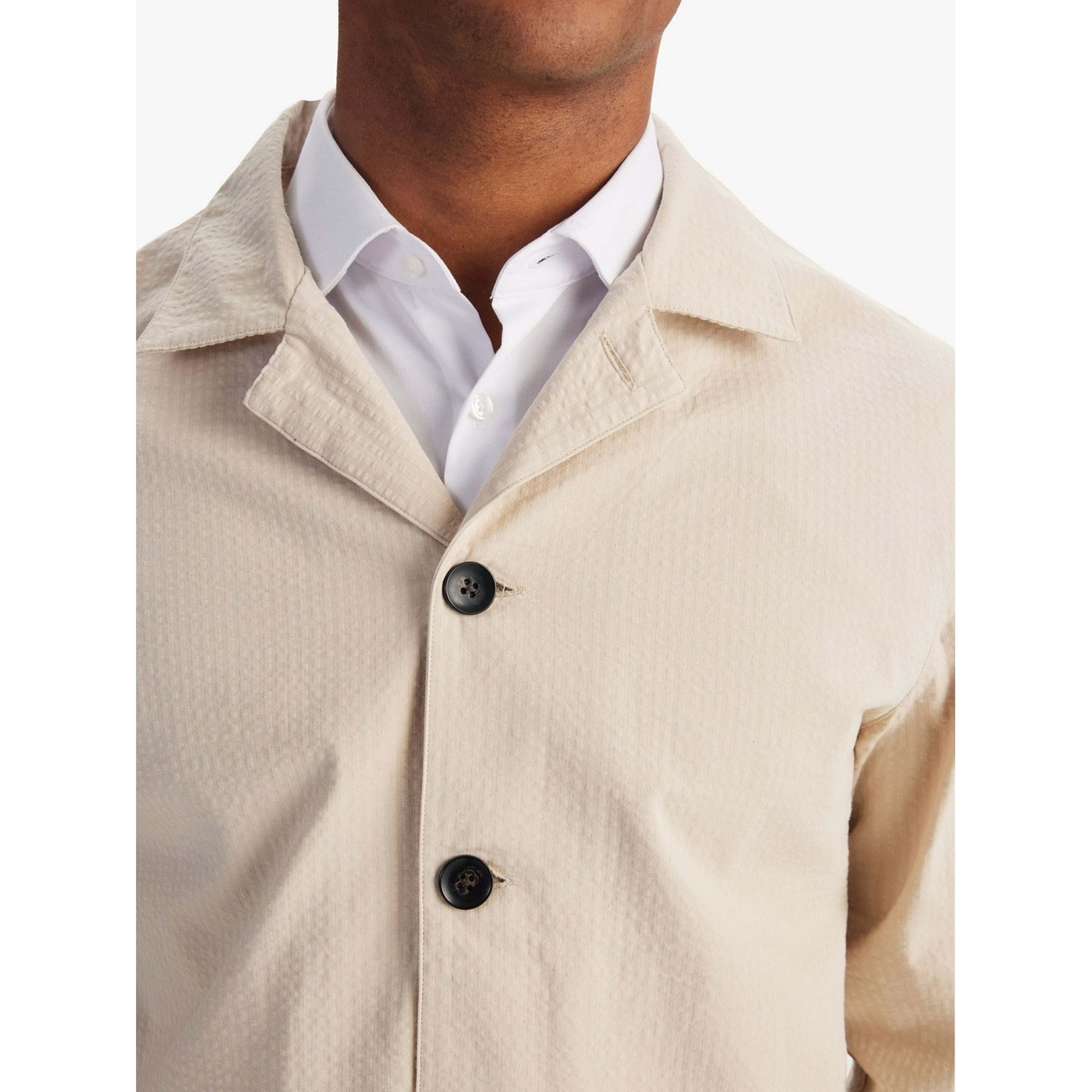 Seersucker Shirt Jacket