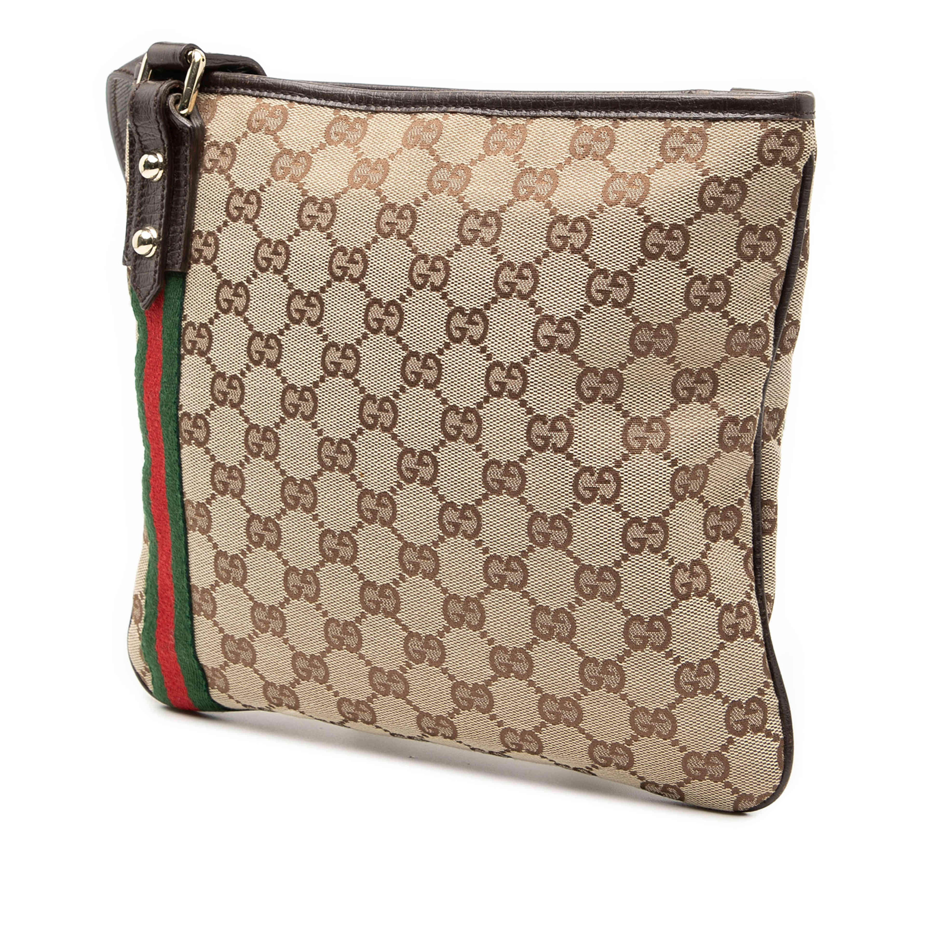 Gucci Gg Canvas Jolicoeur Crossbody, från Luxclusif, i färgen beige. Klicka för att öppna bilden i stort format